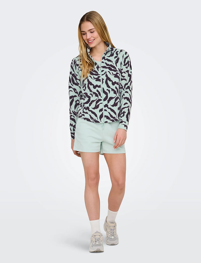 Only Play - ONPINO HN FZ LS FLEECE AOP JCK - oberteile - surf spray - 4
