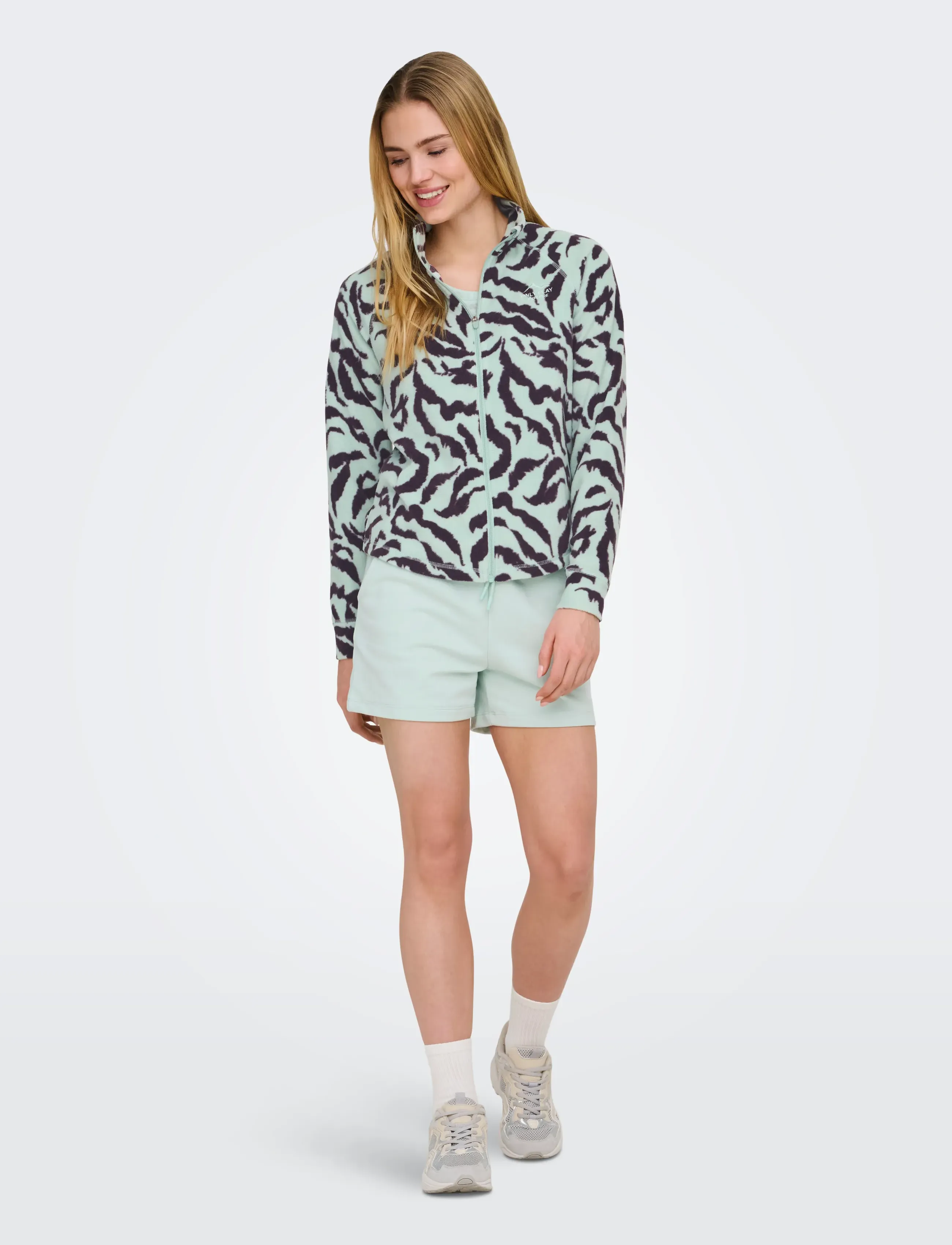 Only Play - ONPINO HN FZ LS FLEECE AOP JCK - laveste priser - surf spray - 4