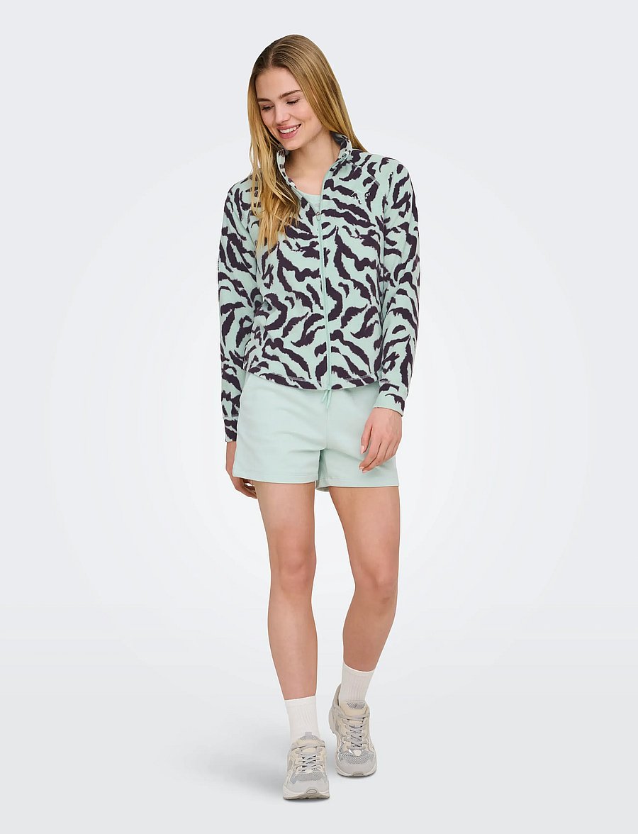Only Play - ONPINO HN FZ LS FLEECE AOP JCK - overdele - surf spray - 4