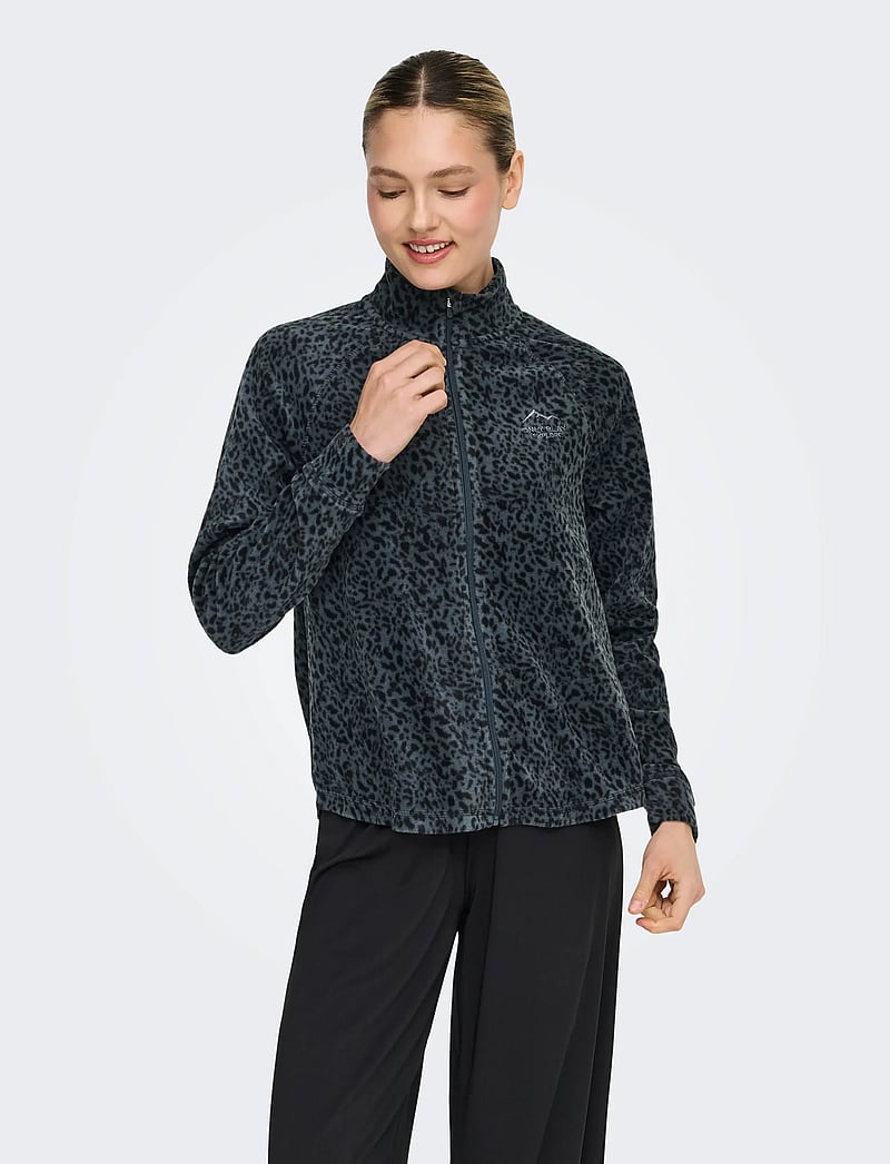 Only Play - ONPINO HN FZ LS FLEECE AOP JCK - oberteile - turbulence - 0