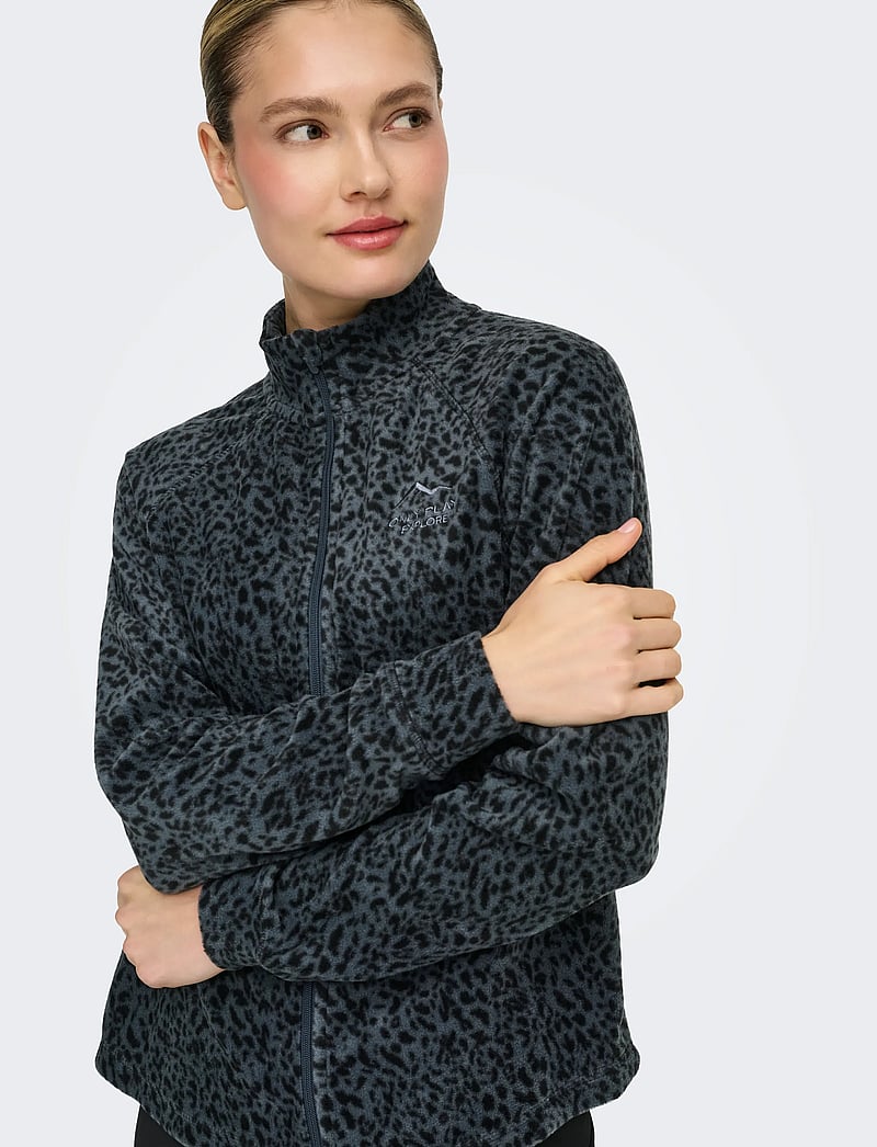 Only Play - ONPINO HN FZ LS FLEECE AOP JCK - oberteile - turbulence - 5