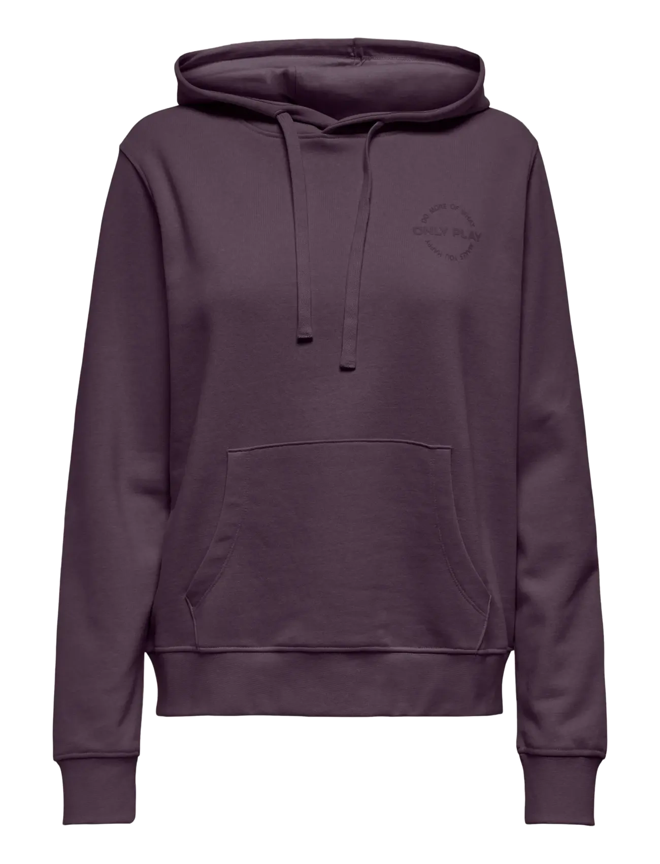 ONPJONI LIFE HOOD LS LOOSE BRUSH SWT - PLUM PERFECT