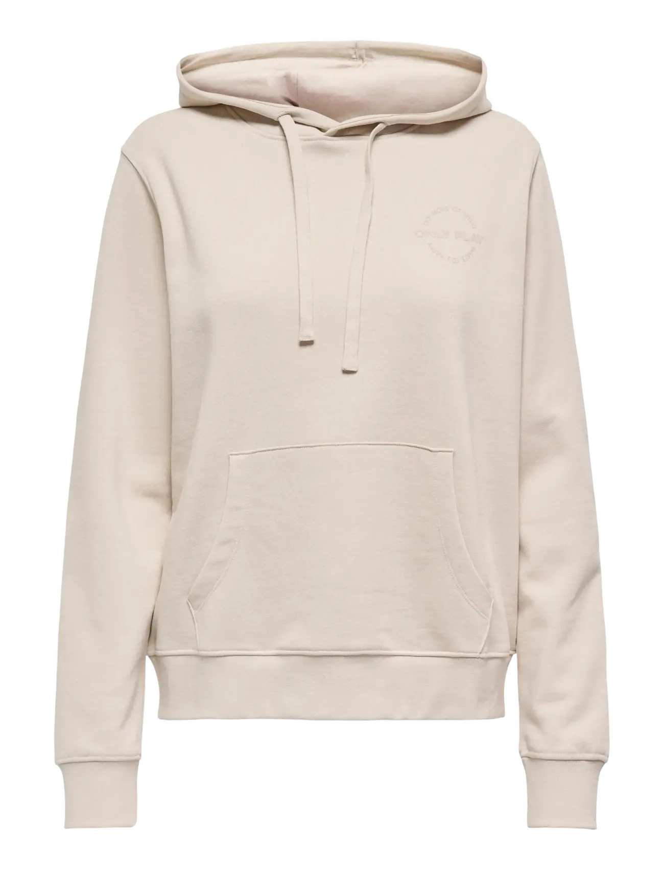 ONPJONI LIFE HOOD LS LOOSE BRUSH SWT - PUMICE STONE