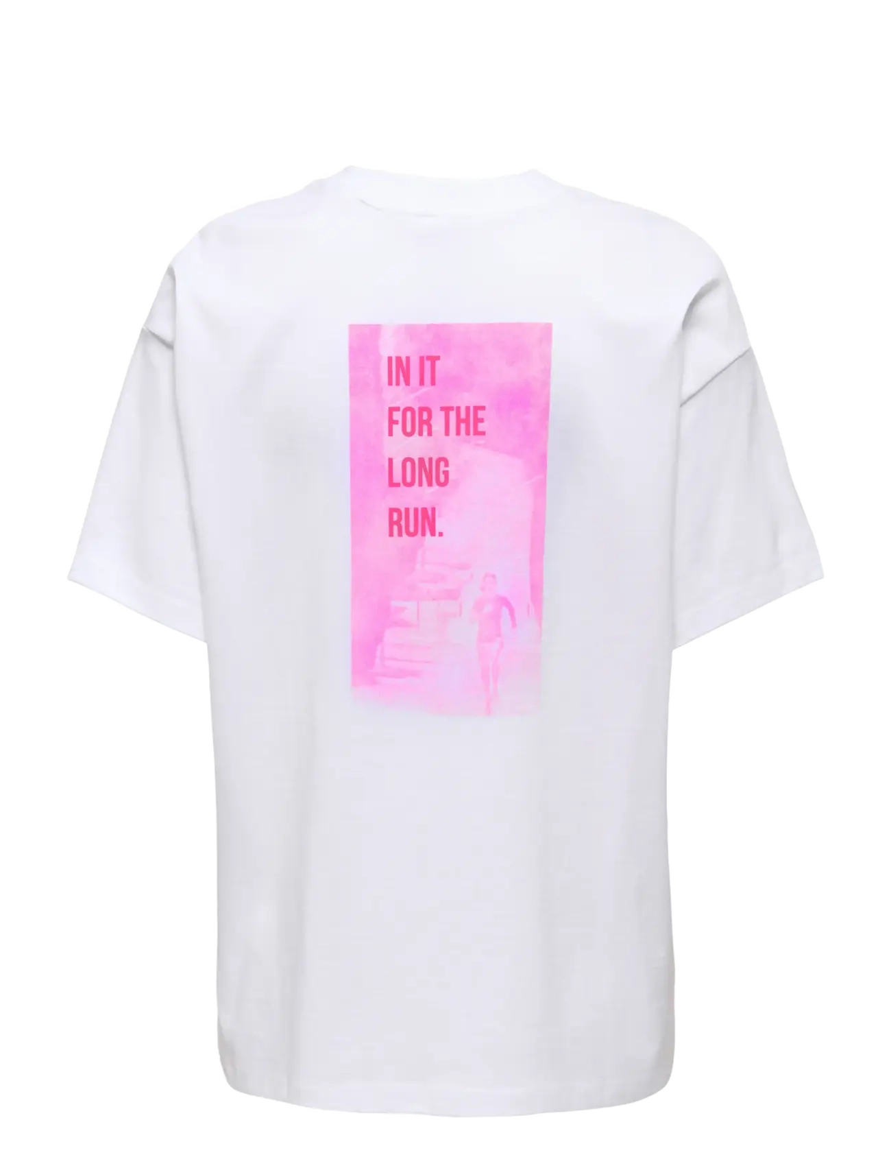 Only Play - ONPJANA LIFE ON SS LOOSE JRS TEE - t-shirty - white - 2