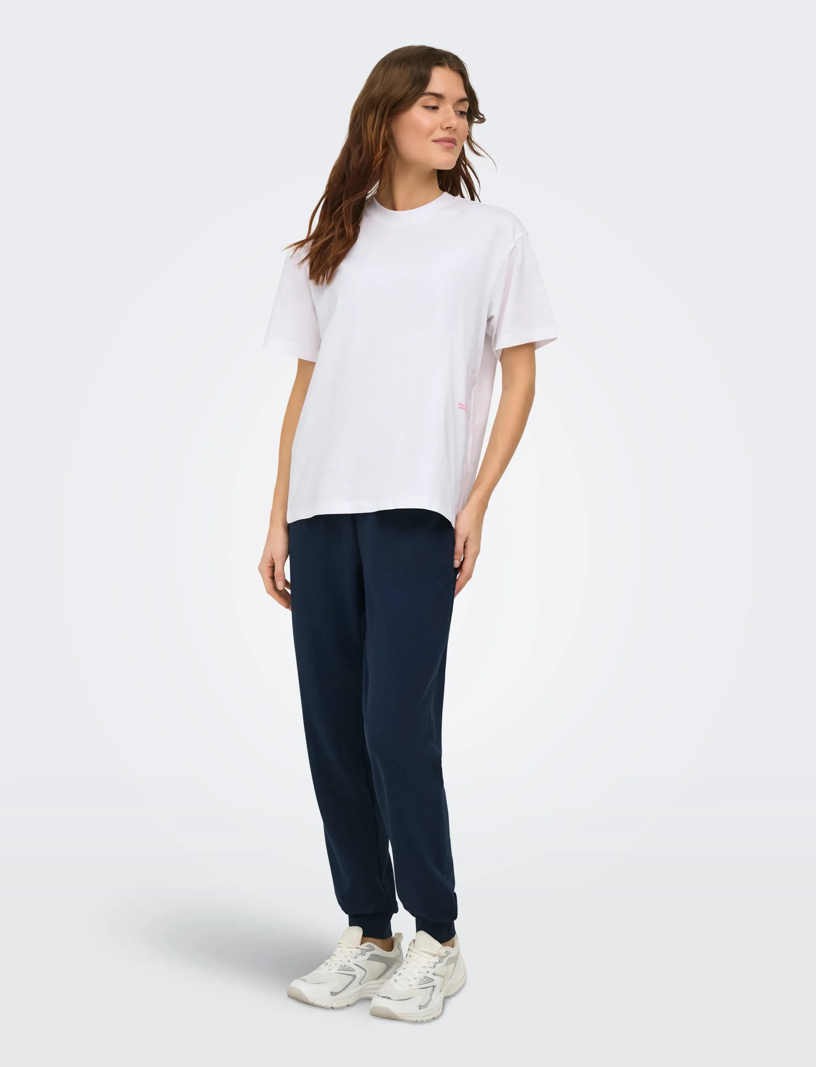 Only Play - ONPJANA LIFE ON SS LOOSE JRS TEE - t-shirty - white - 4
