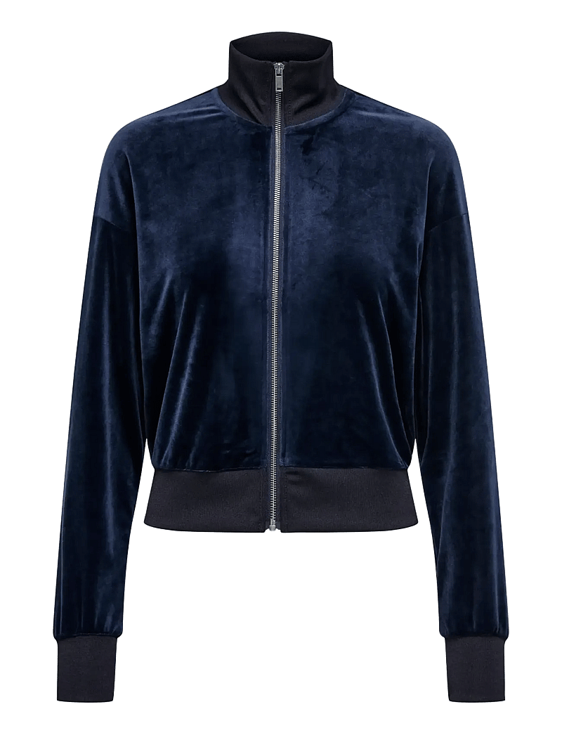 Only Play - ONPMIA HN FZ LS SHORT VELVET SWT - dressipluusid - night sky - 1