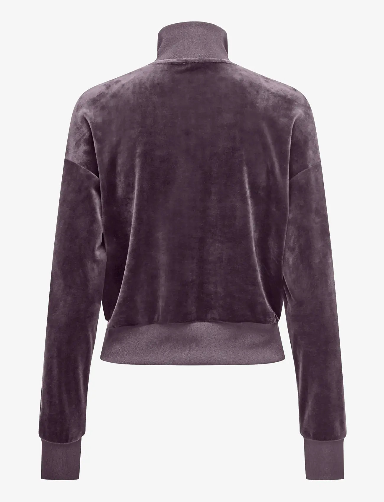 Only Play - ONPMIA HN FZ LS SHORT VELVET SWT - oberteile - plum perfect - 1