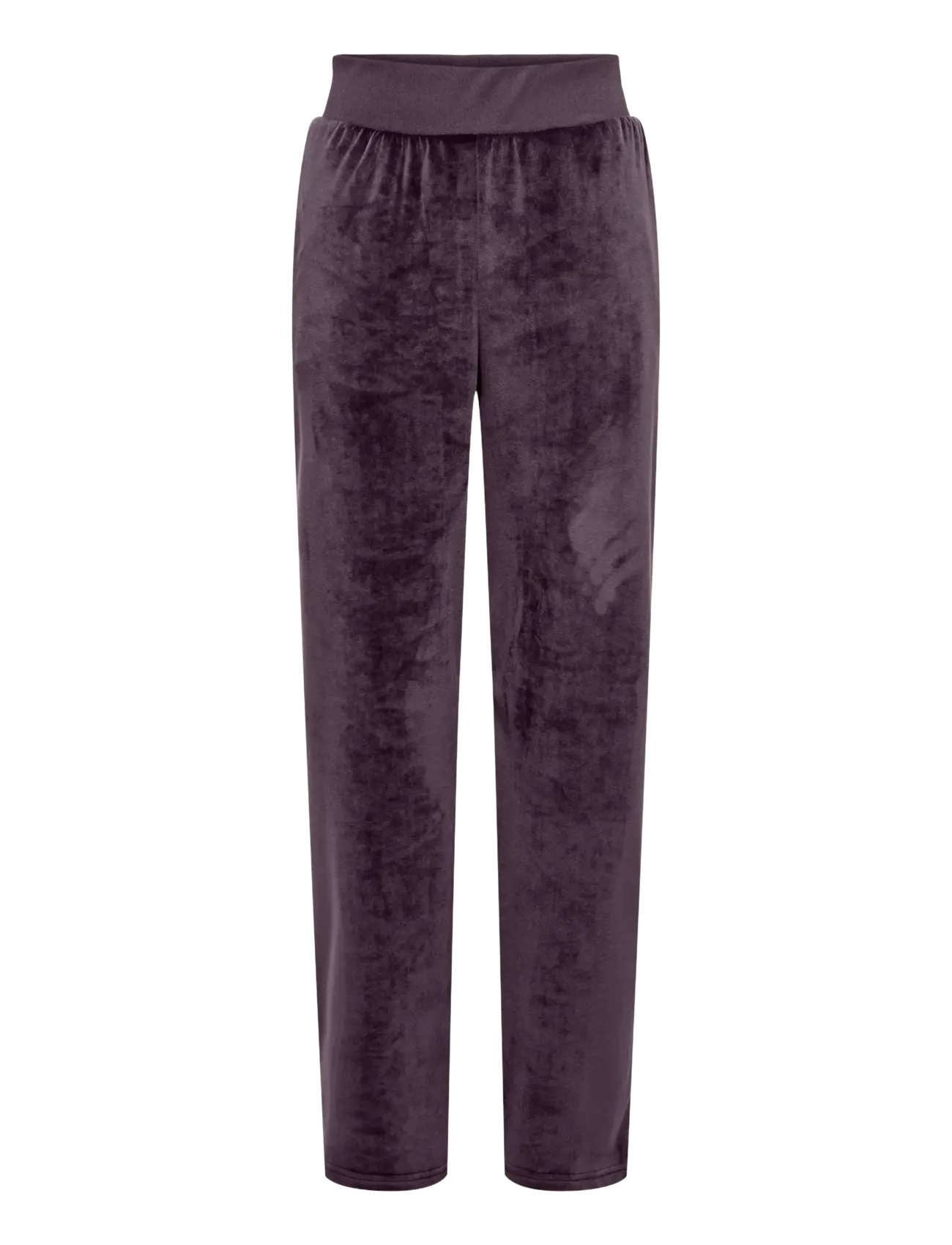Only Play ONPMIA HW WIDE VELVET SWT PNT - Tøj - PLUM PERFECT / purple