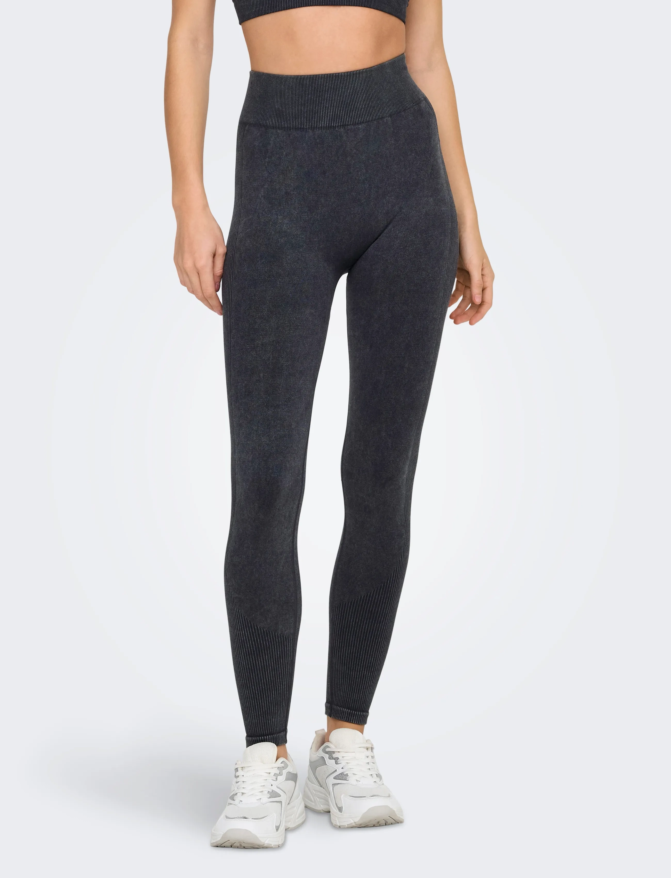 Only Play Onpjoa Hw Seam Tights, M, Sport Grau - Training Frauen