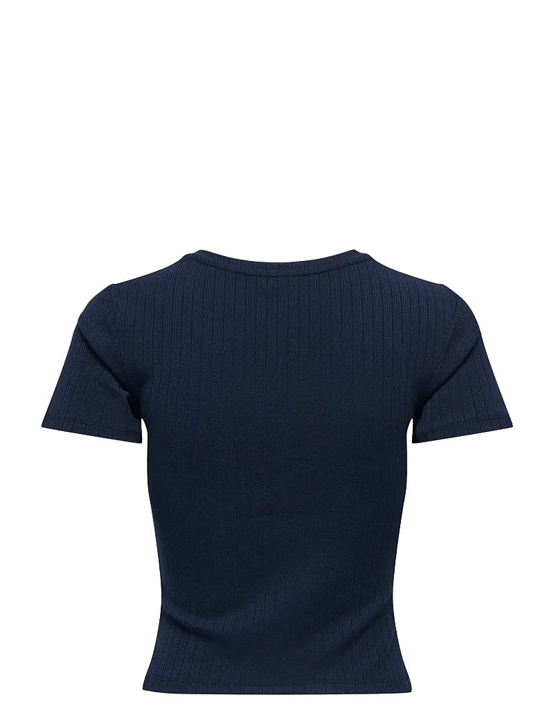 Only Play - ONPPOLINA ON SS SLIM SHORT RIB TOP - t-shirts - night sky - 1