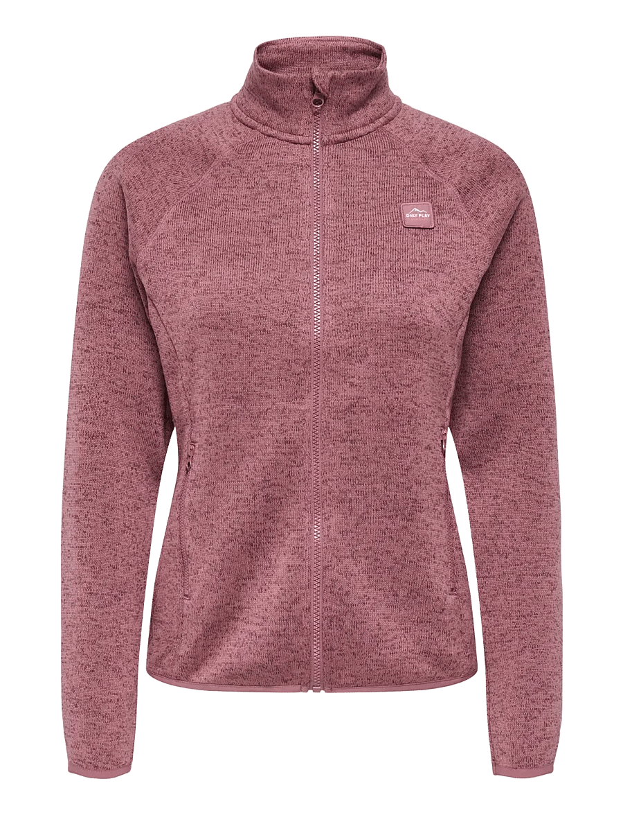 Only Play - ONPNEW-JANE HN FZ LS KNIT FLEECE JCK - välijoped - rose brown - 1