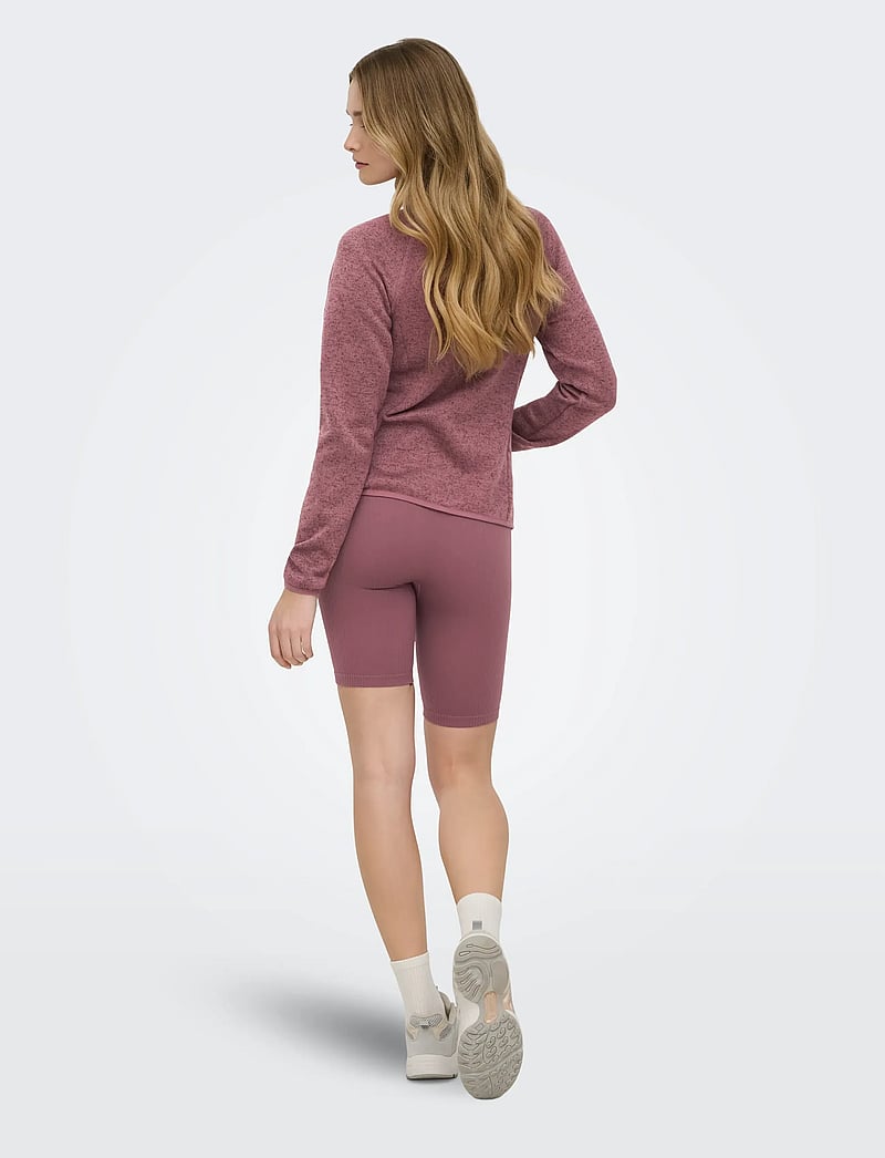 Only Play - ONPNEW-JANE HN FZ LS KNIT FLEECE JCK - friluftsjakker - rose brown - 3