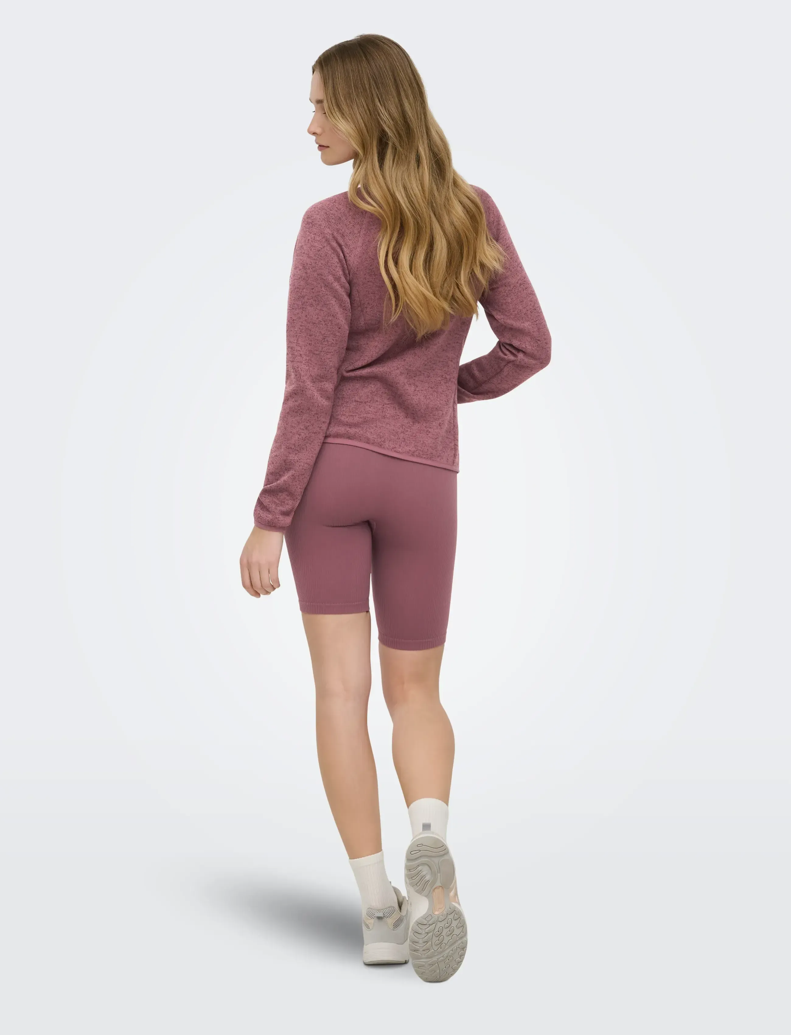 Only Play - ONPNEW-JANE HN FZ LS KNIT FLEECE JCK - outdoor jackets - rose brown - 3