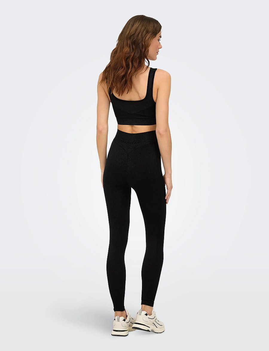 Only Play - ONPEDDA HW SEAM SCRUNCH TIGHTS NOOS - fuld længde - black - 4