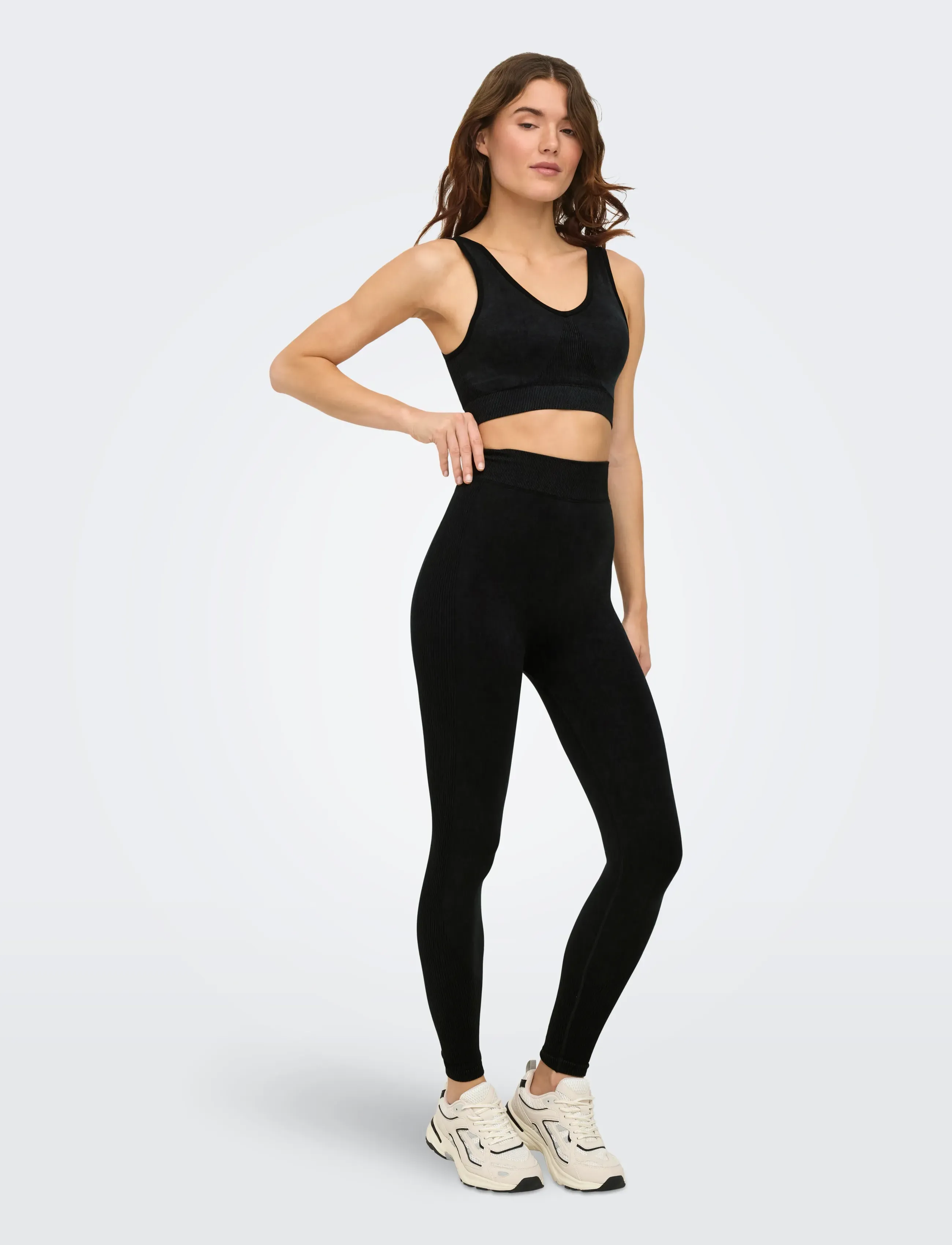 Only Play - ONPEDDA HW SEAM SCRUNCH TIGHTS NOOS - fuld længde - black - 5