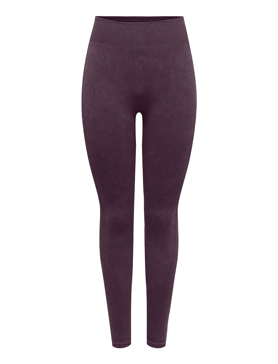 Only Play - ONPEDDA HW SEAM SCRUNCH TIGHTS NOOS - fuld længde - plum perfect - 0