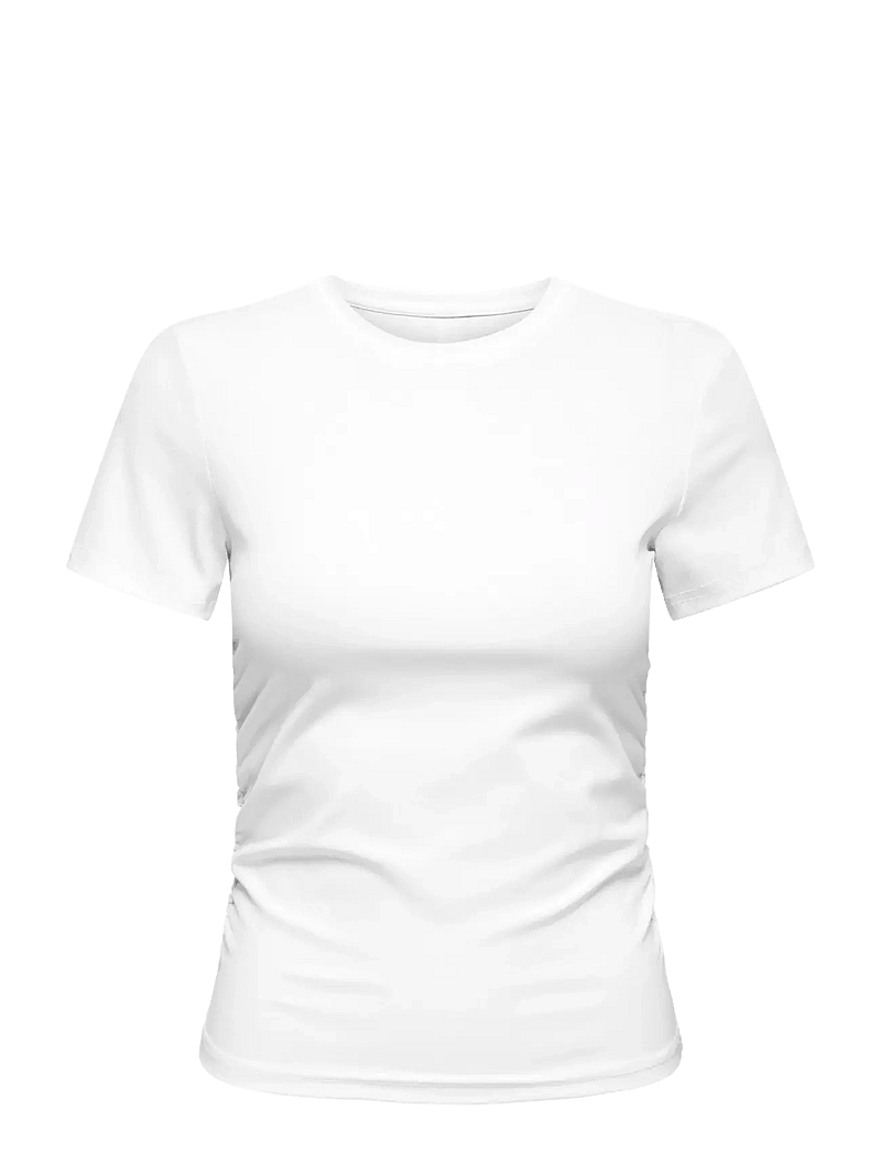 Only Play - ONPCILA ON SS SHORT RIB TOP - t-shirts - white - 1