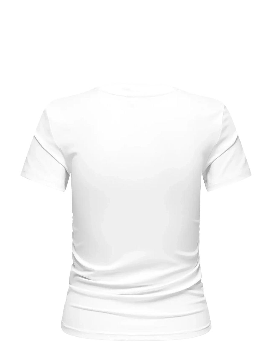 Only Play - ONPCILA ON SS SHORT RIB TOP - alussärgid ja t-särgid - white - 2