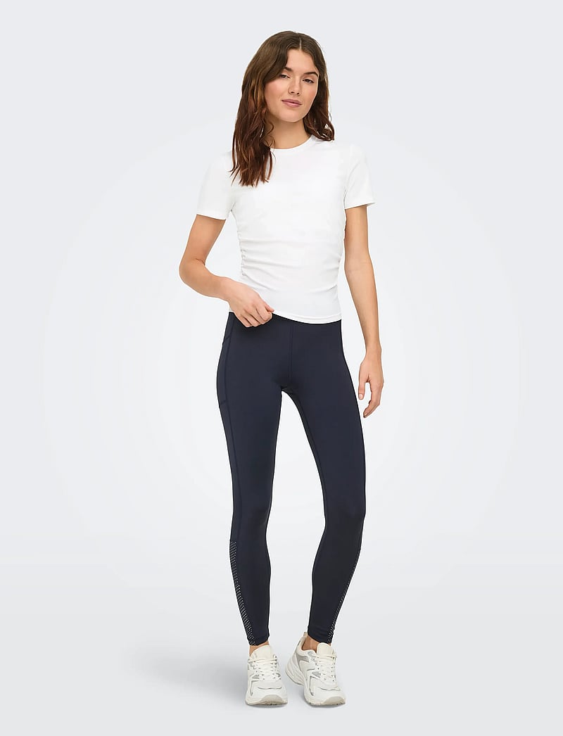 Only Play - ONPCILA ON SS SHORT RIB TOP - t-shirts - white - 4