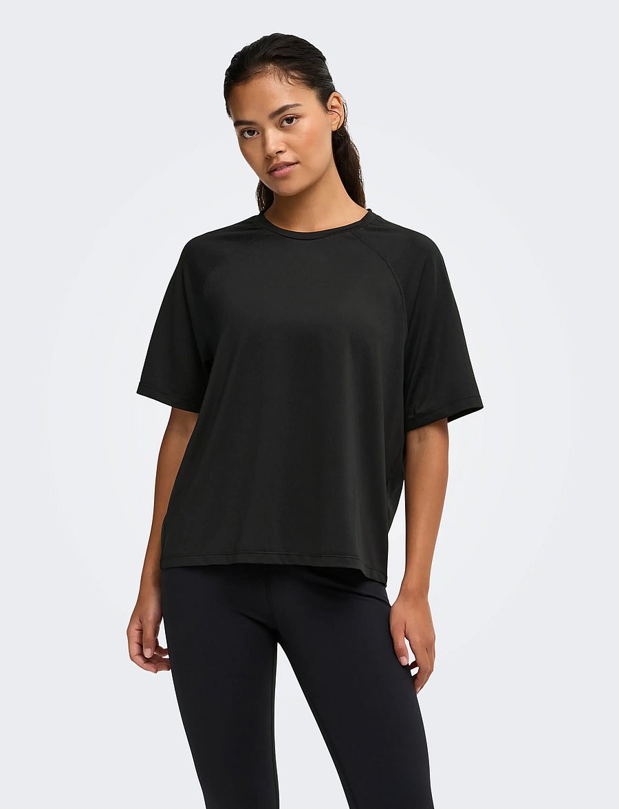 Only Play - ONPSILLE ON SS LOOSE TEE NOOS - t-shirts - black - 0