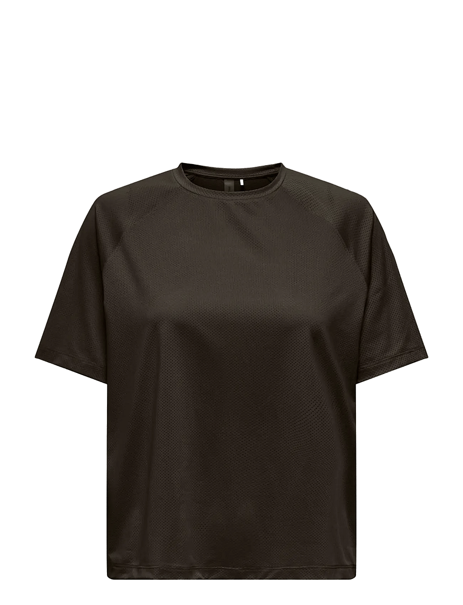 Only Play - ONPSILLE ON SS LOOSE TEE - alussärgid ja t-särgid - chocolate torte - 0