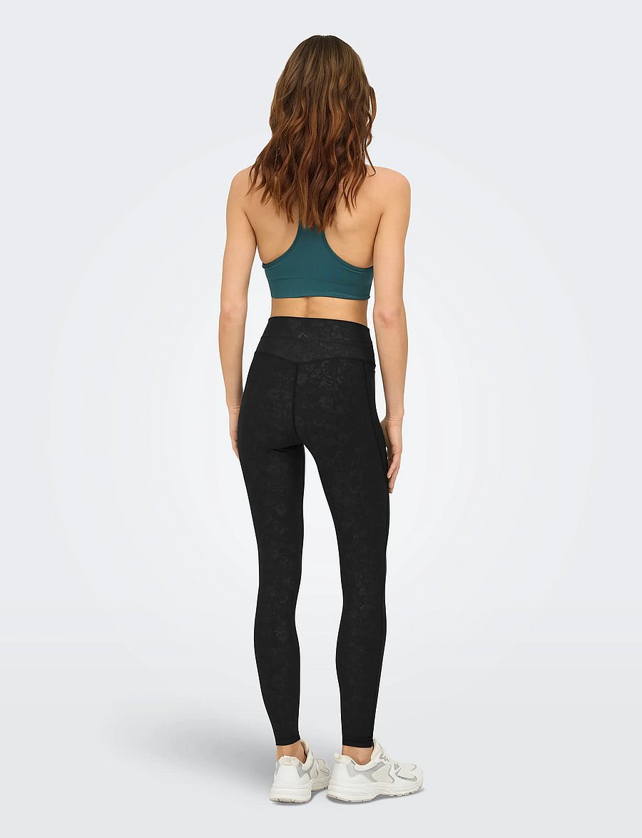 Only Play - ONPJAM-2-MIE LIFE HW PCK AOP TIGHTS - fuld længde - black - 4