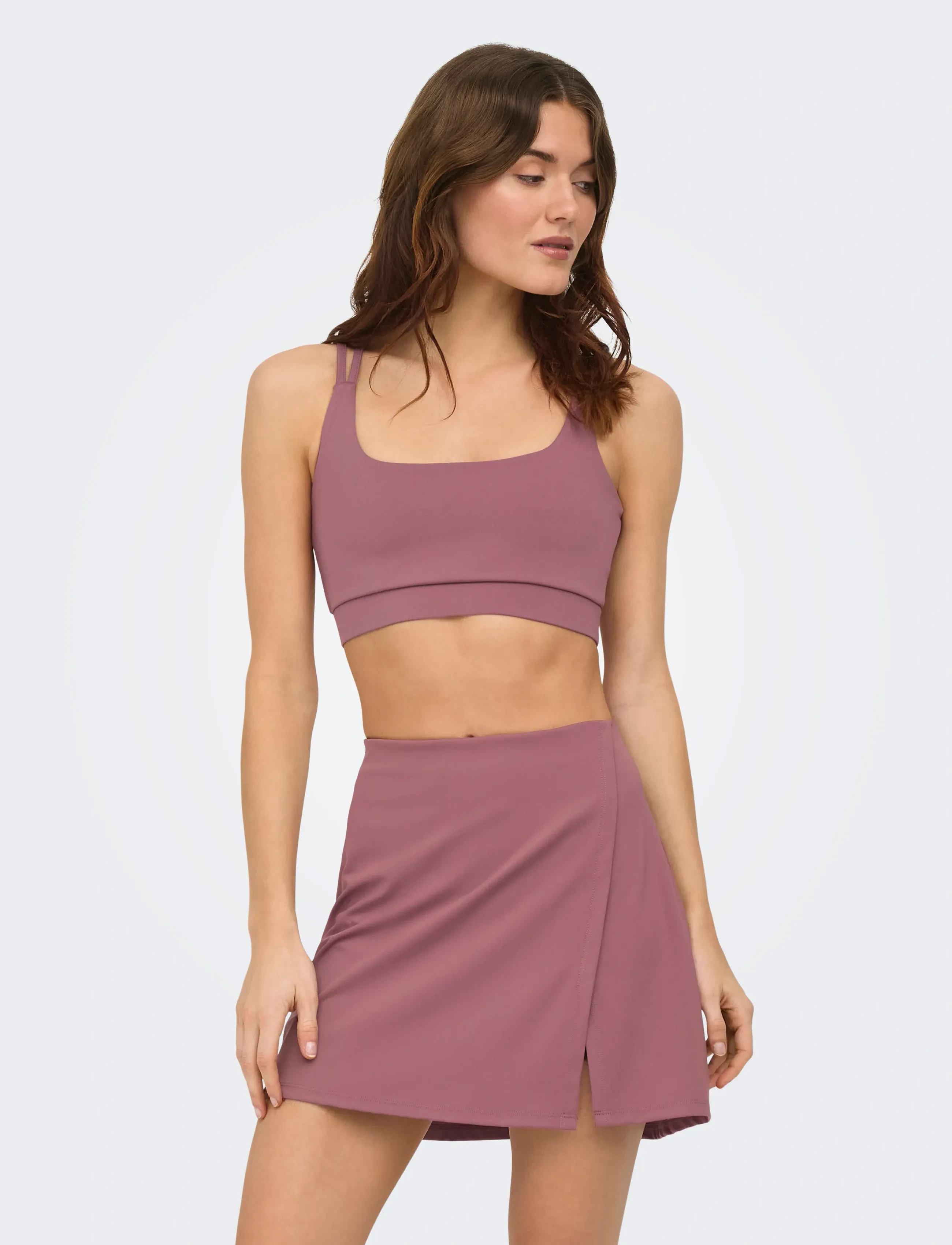 Only Play Onpeva-2 Sports Bra, Kvinder, Krydsrem Sports BH, Bordeaux, Str: XS