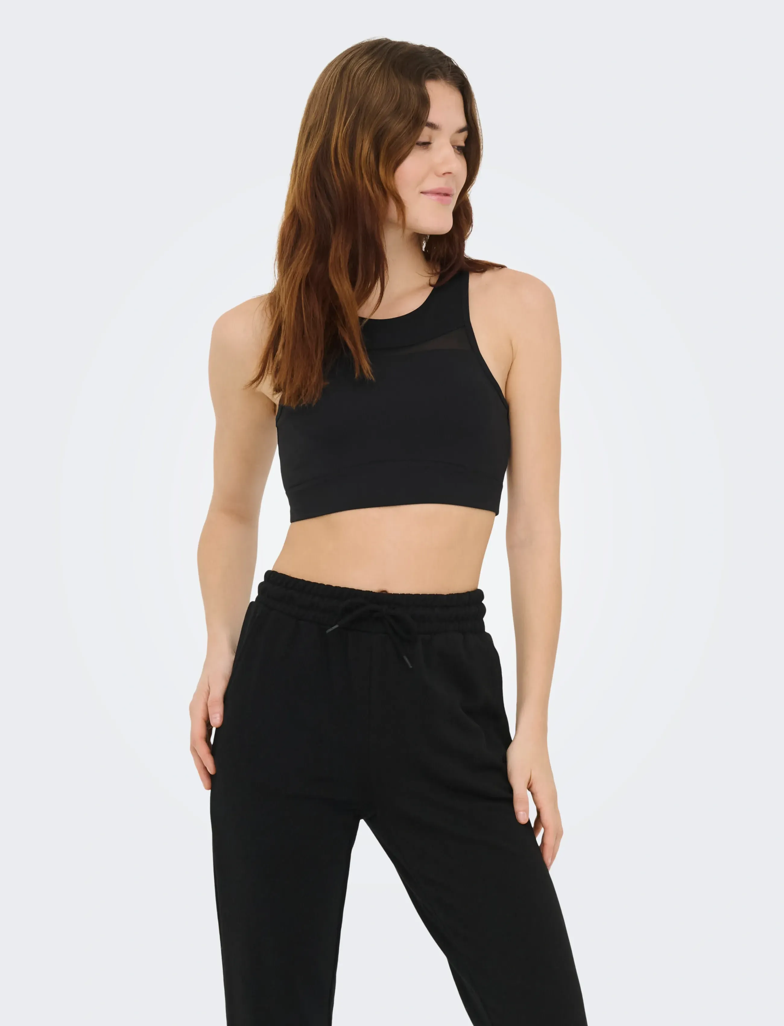 Only Play Onpnewposh-2 Mesh Sports Bra, S, Sport Clothing, Schwarz - Bras All, Frauen