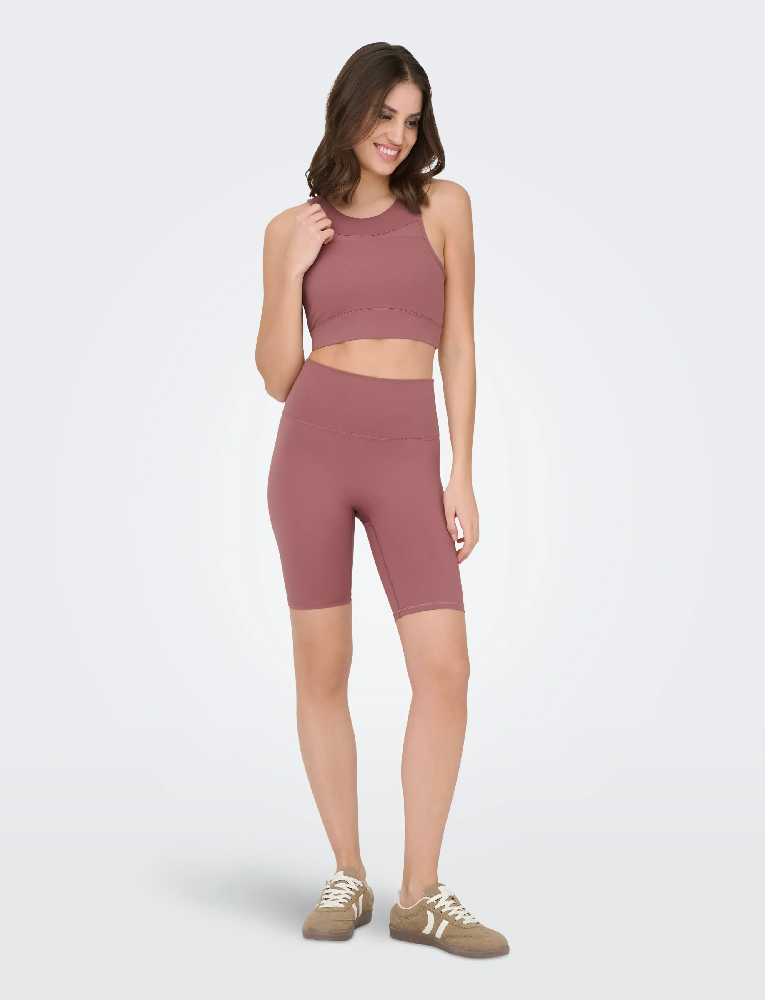 Only Play - ONPNEWPOSH-2 MESH SPORTS BRA - sports-bh'er - rose brown - 4