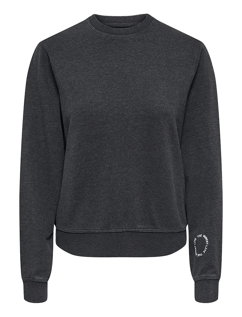 Only Play - ONPMI LIFE ON LS LOOSE SWT - overdele - black - 1