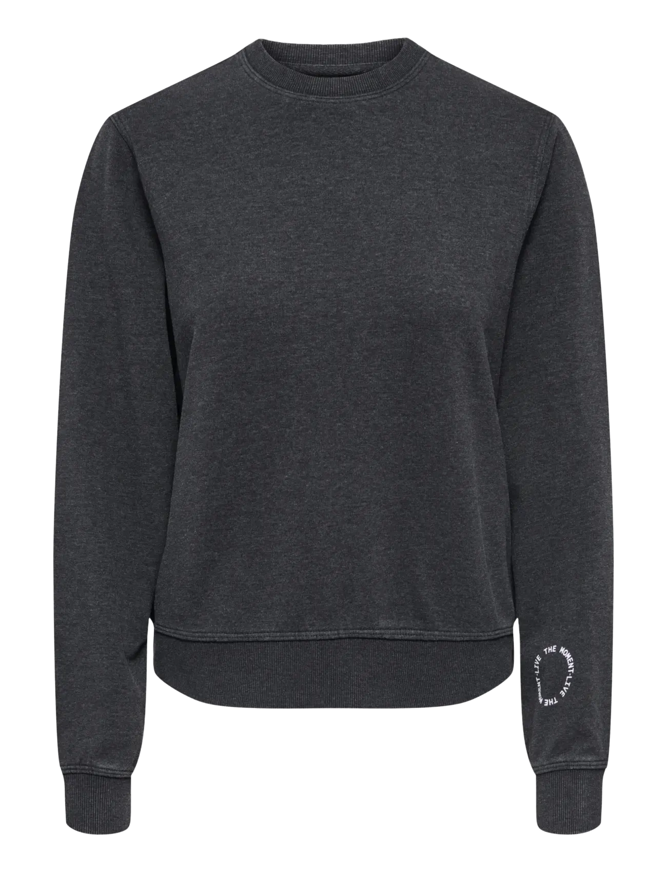 Only Play ONPMI LIFE ON LS LOOSE SWT - Tøj - BLACK / grey