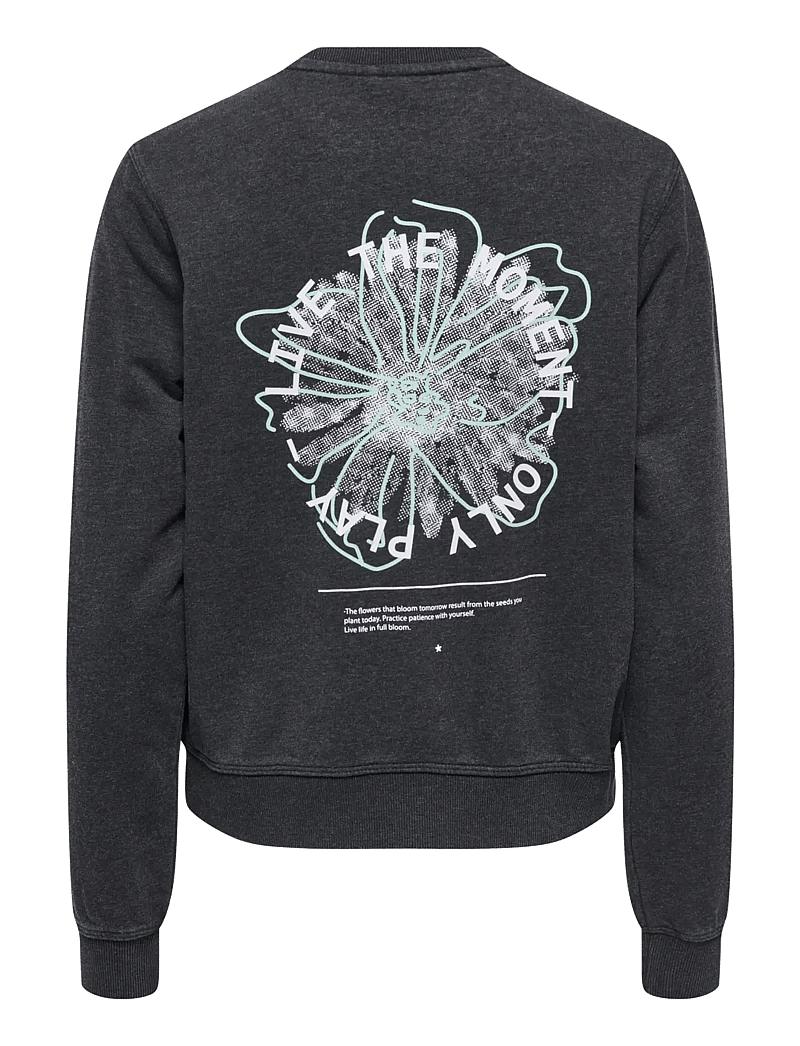 Only Play - ONPMI LIFE ON LS LOOSE SWT - overdele - black - 2
