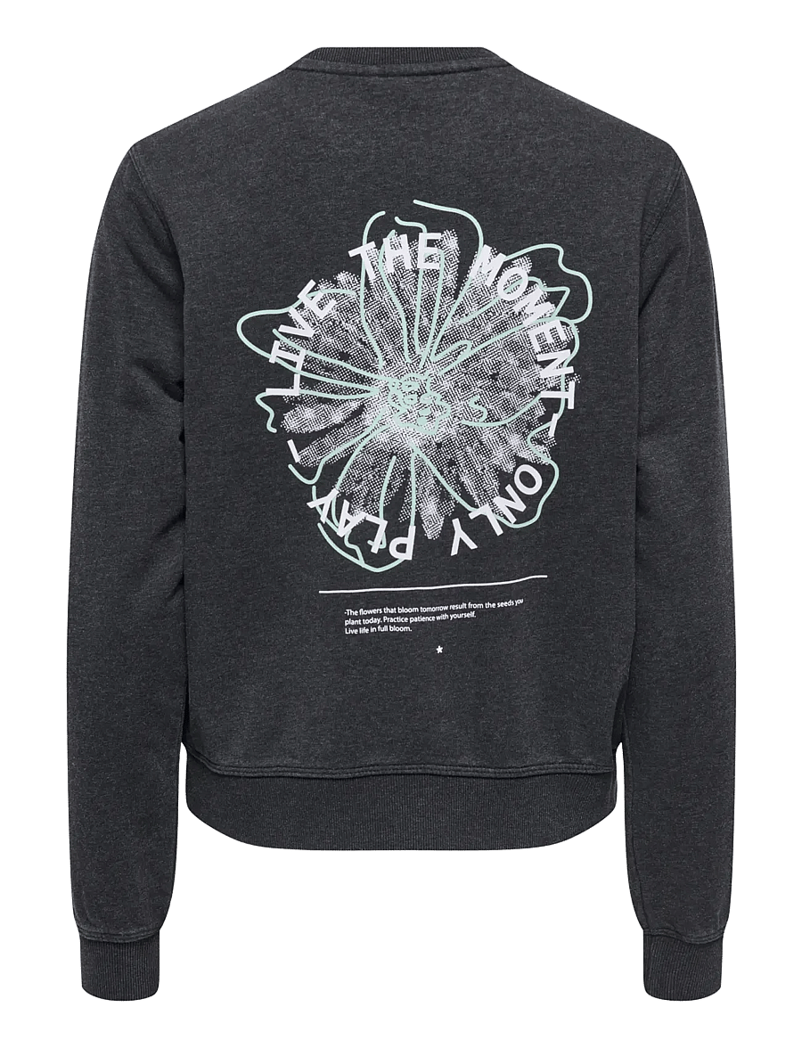 Only Play - ONPMI LIFE ON LS LOOSE SWT - oberteile - black - 2