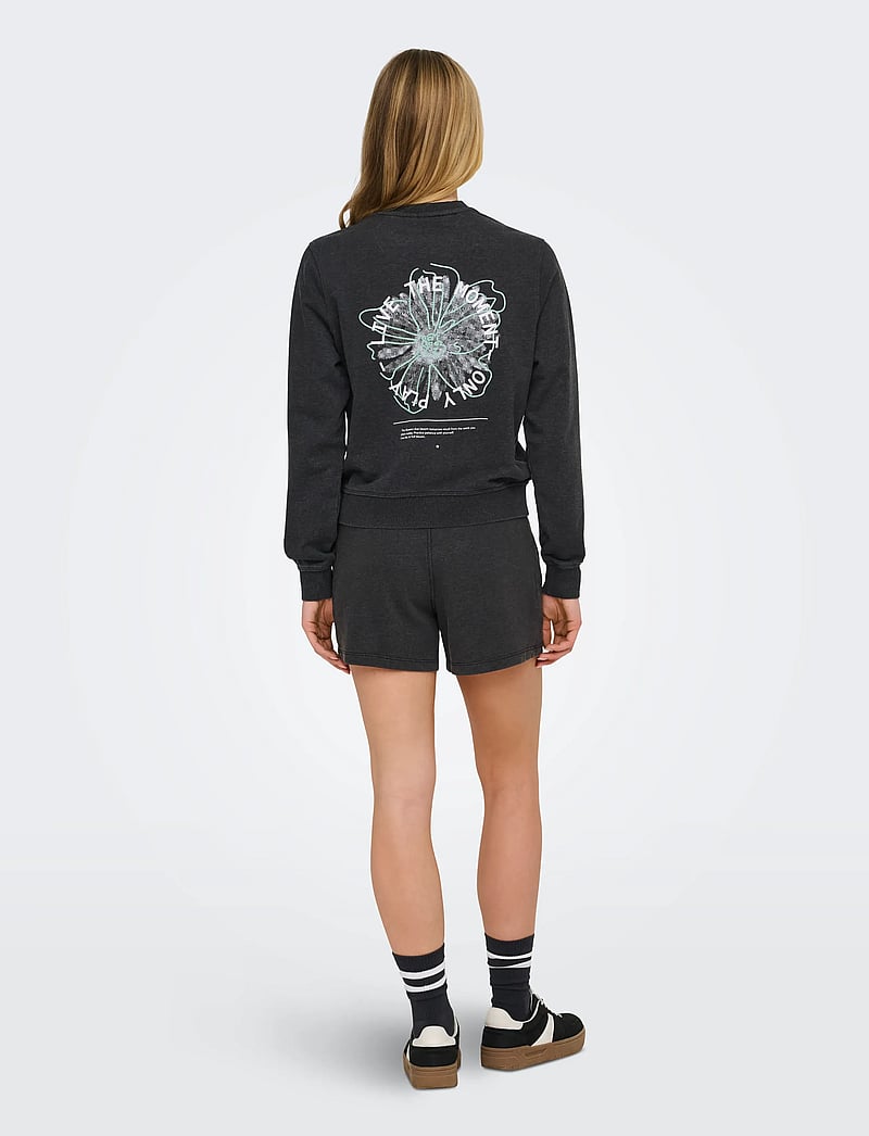Only Play - ONPMI LIFE ON LS LOOSE SWT - overdele - black - 3