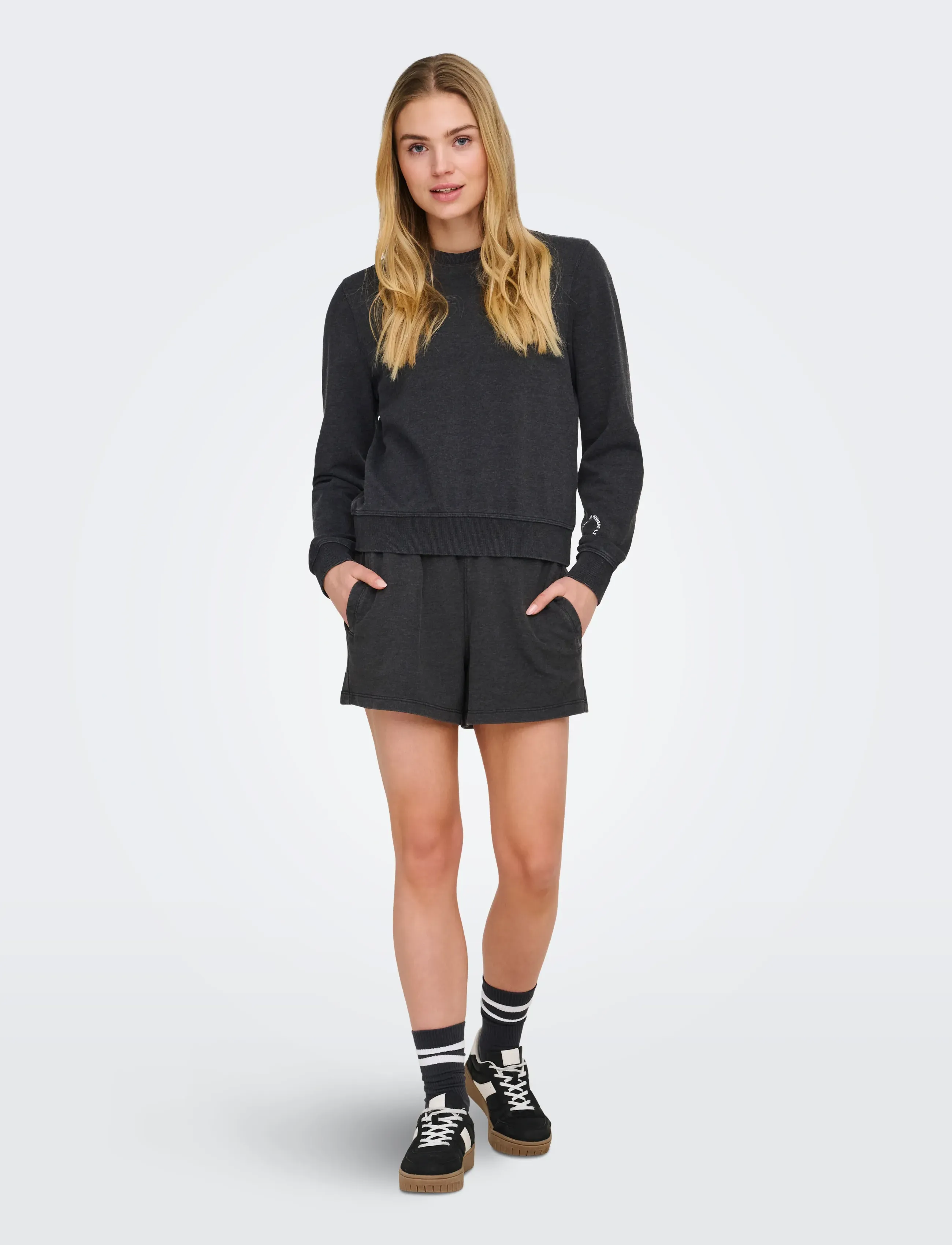 Only Play - ONPMI LIFE ON LS LOOSE SWT - oberteile - black - 4
