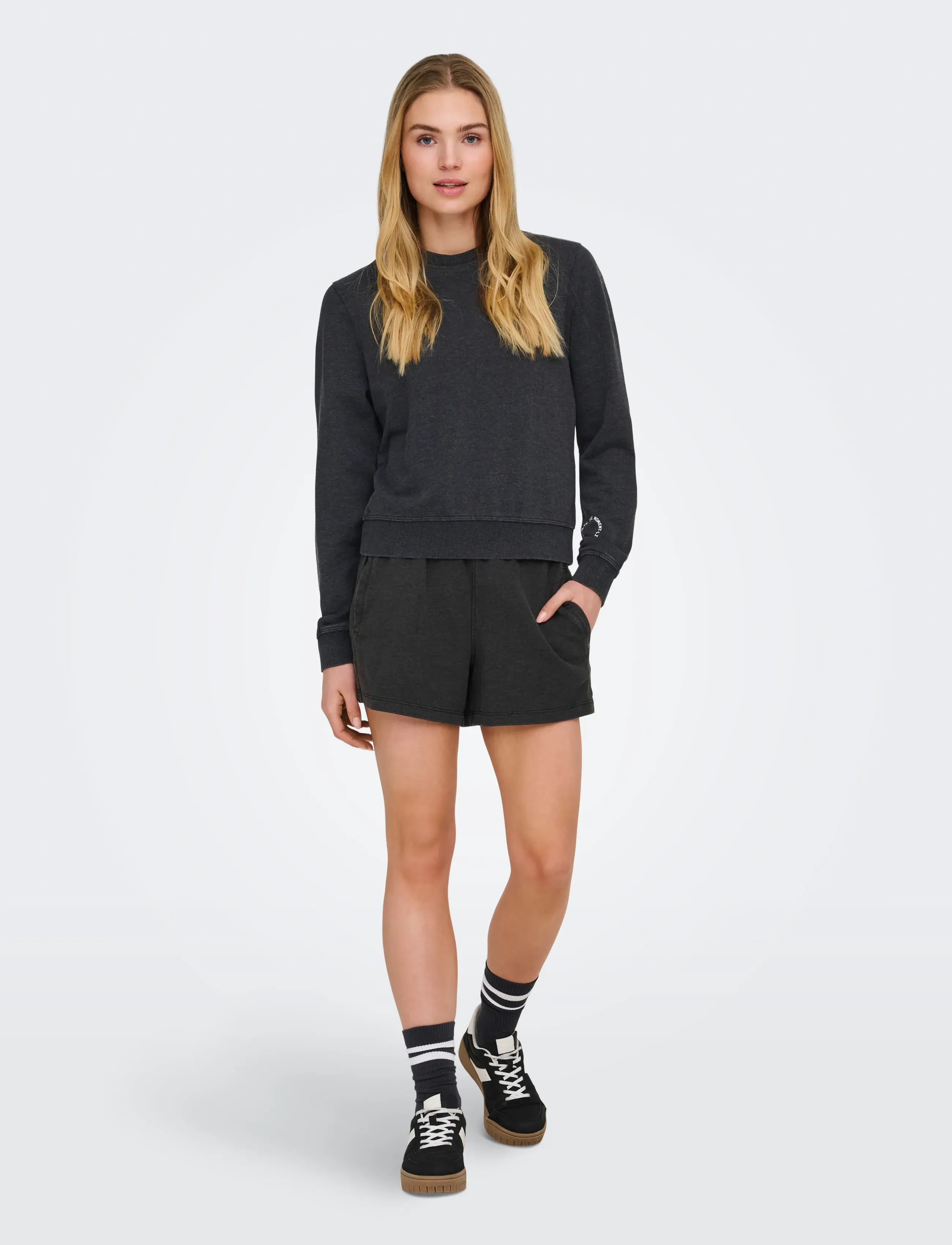 Only Play - ONPMI LIFE HW SWT SHORTS - bas - black - 4