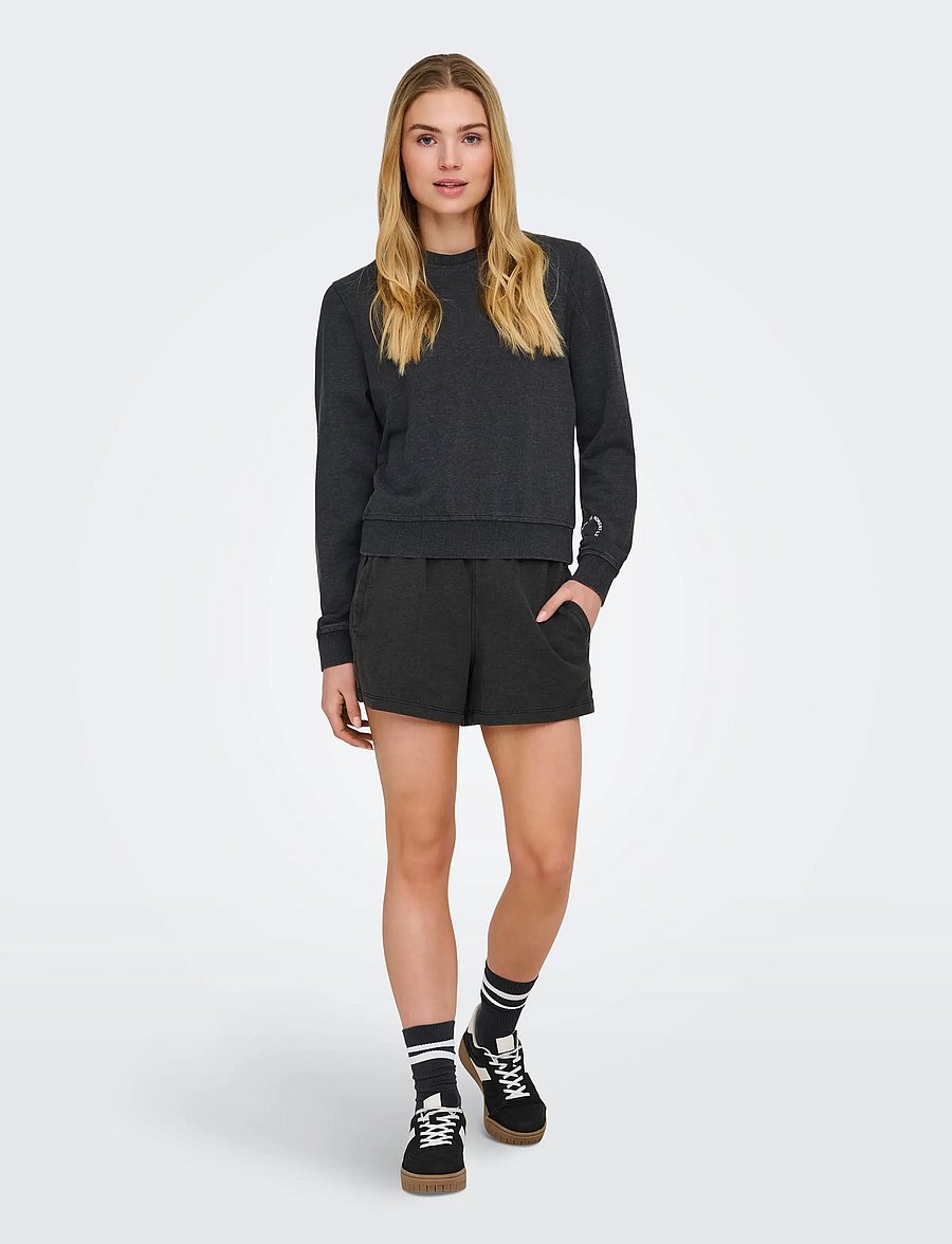 Only Play - ONPMI LIFE HW SWT SHORTS - apatinės dalies rūbai - black - 4