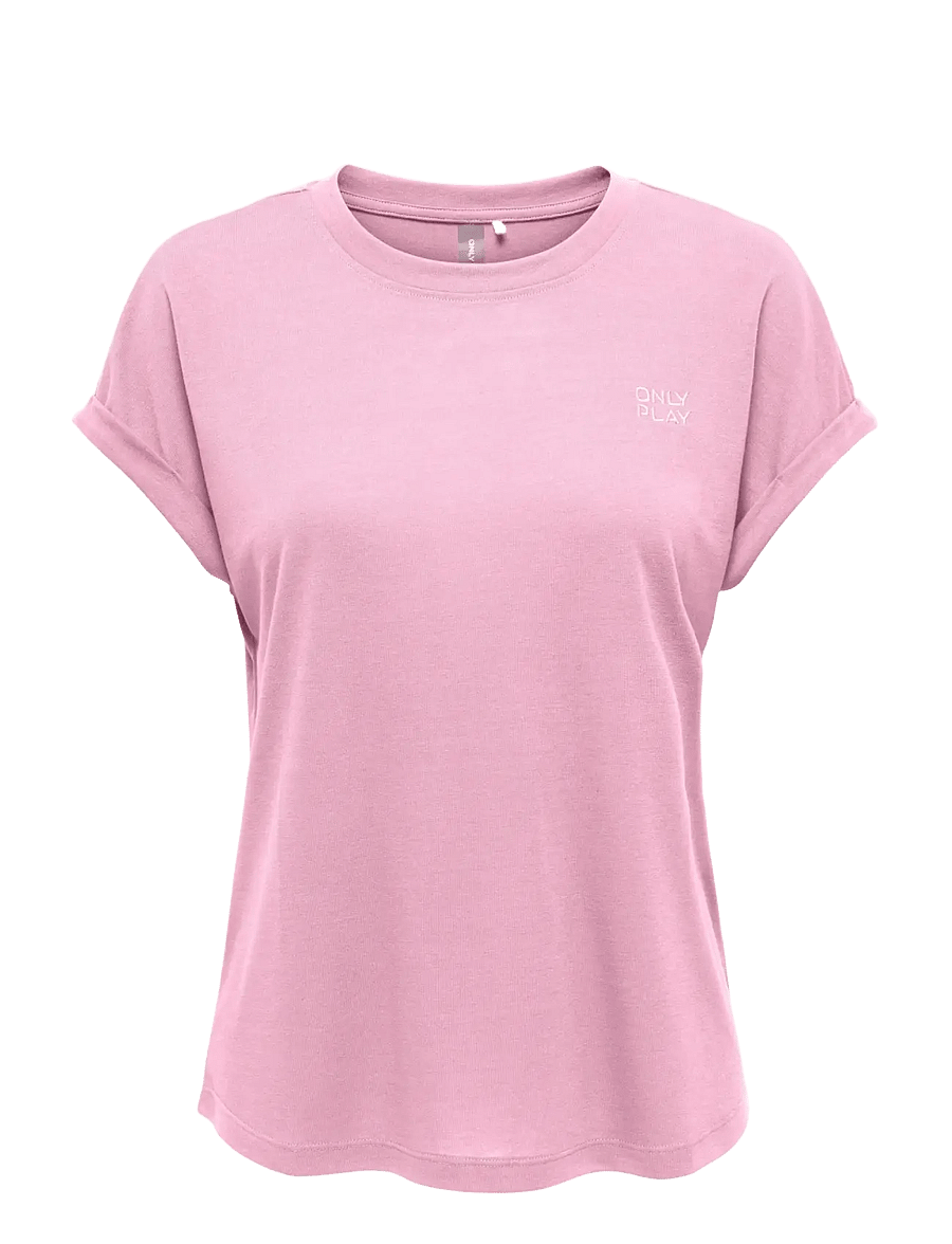 Only Play - ONPFREI LIFE EMBR SS BAT LOOSE JRS TEE - t-shirts - bonbon - 0