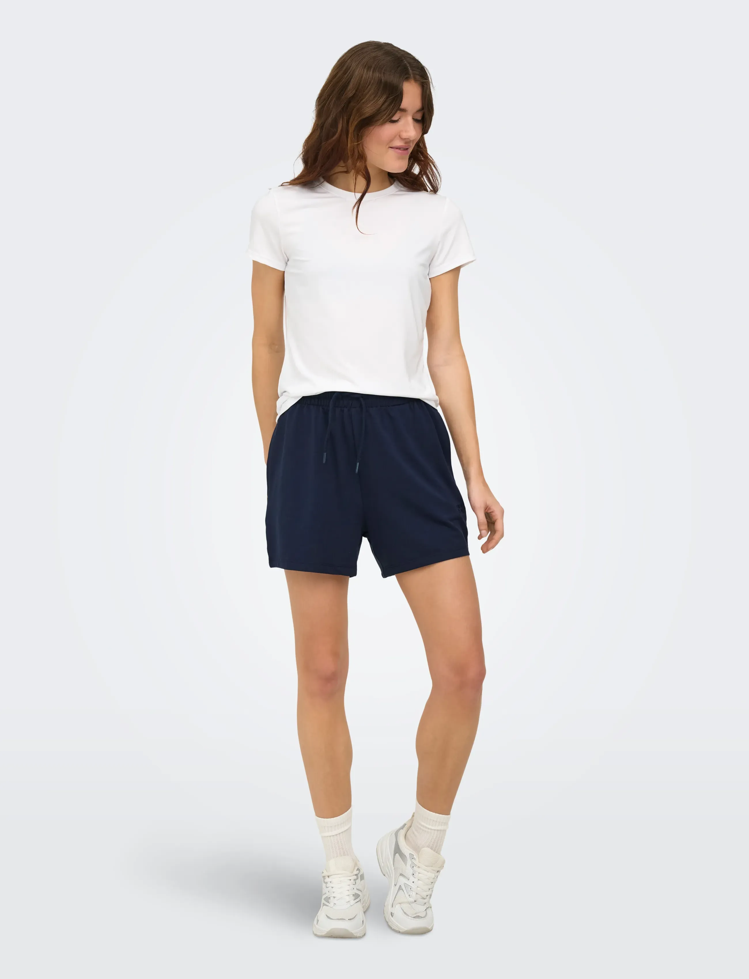 Only Play - ONPFREI LIFE EMBR HW SWEAT SHORTS - underdele - night sky - 5