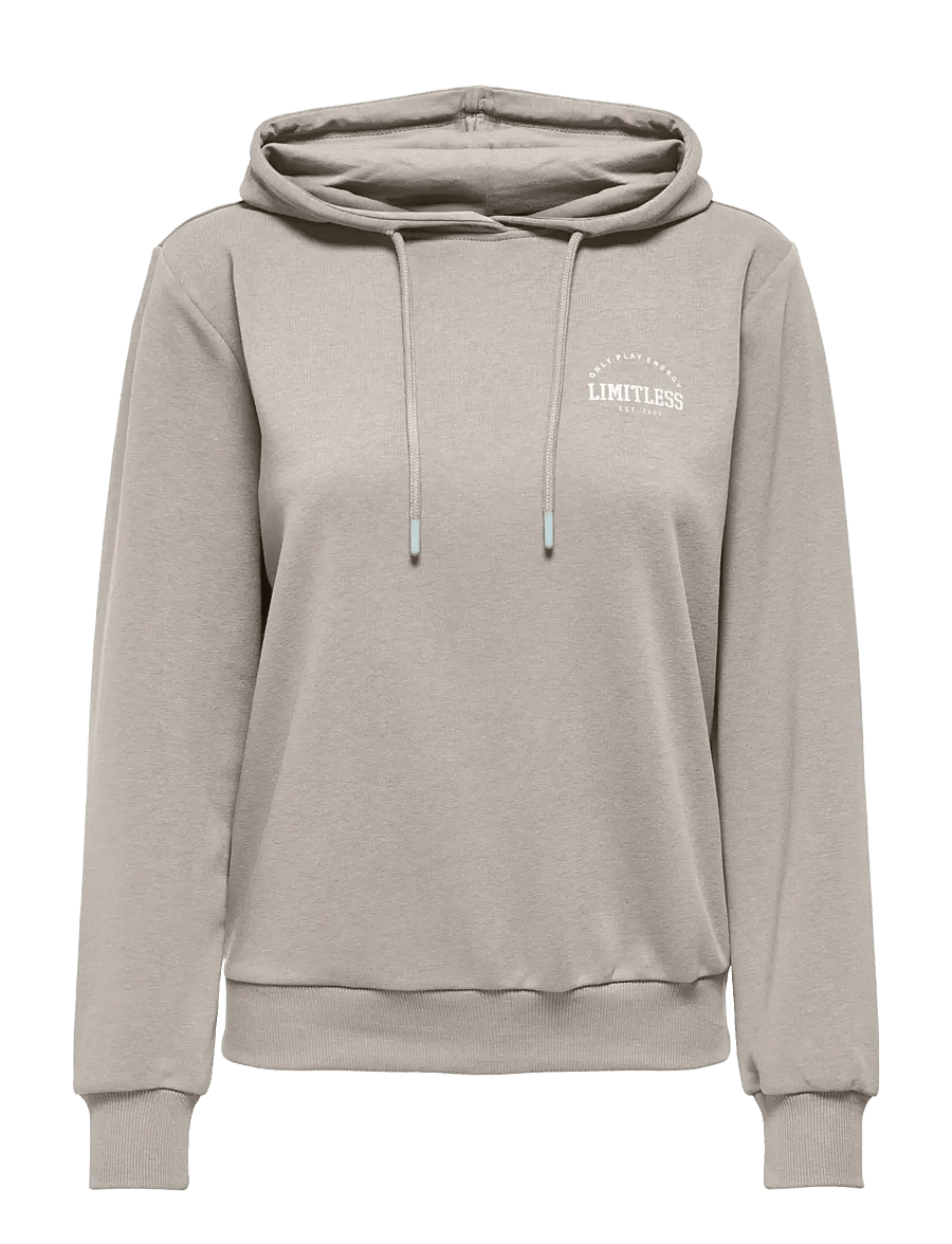 Only Play - ONPCAVA LIFE HOOD LS LOOSE SWT - hættetrøjer - pumice stone - 0