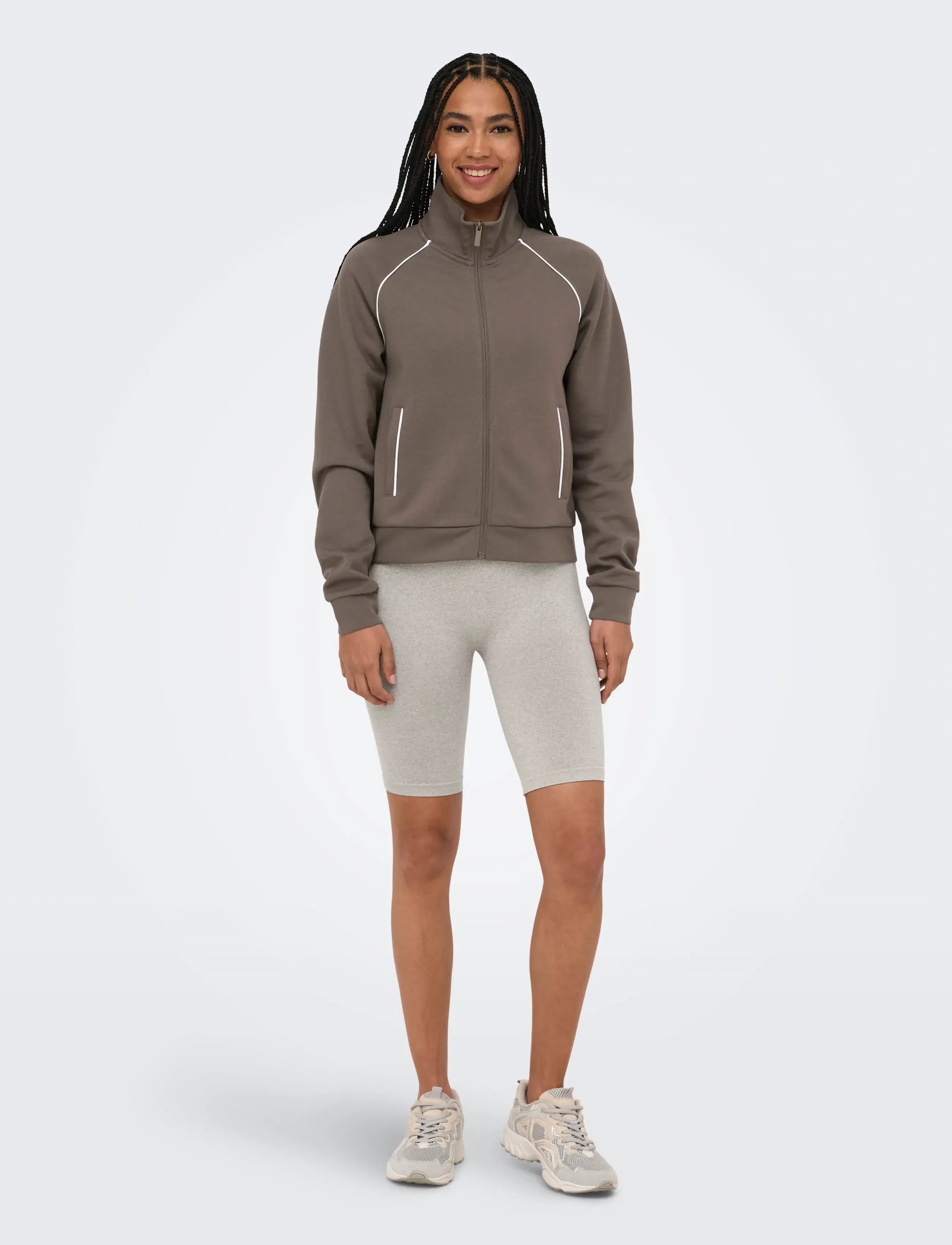 Only Play - ONPSAGE HN PIPING SWT CARDIGAN - sweatshirts - falcon - 4