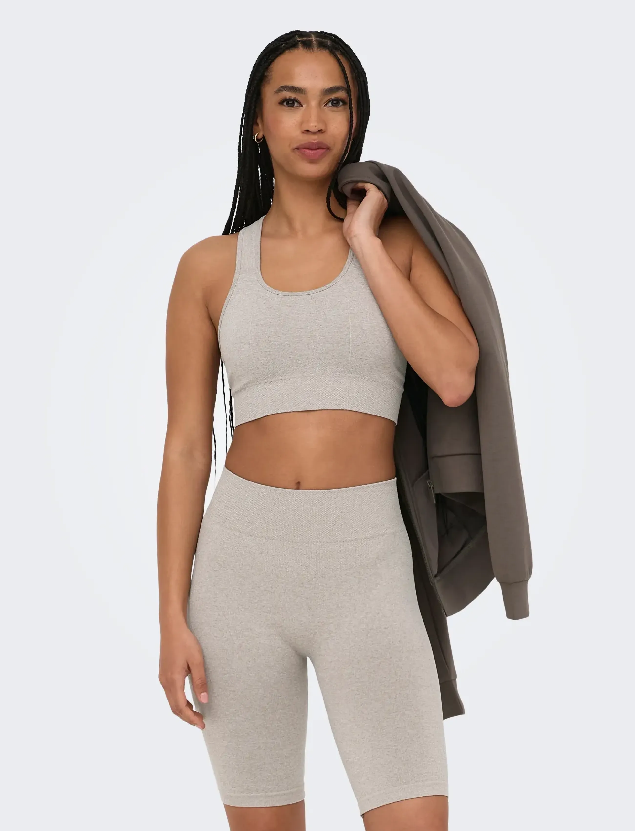 Only Play Onprosea-2 Seam Bra, S, Sport Clothing, Beige - Bras All, Frauen