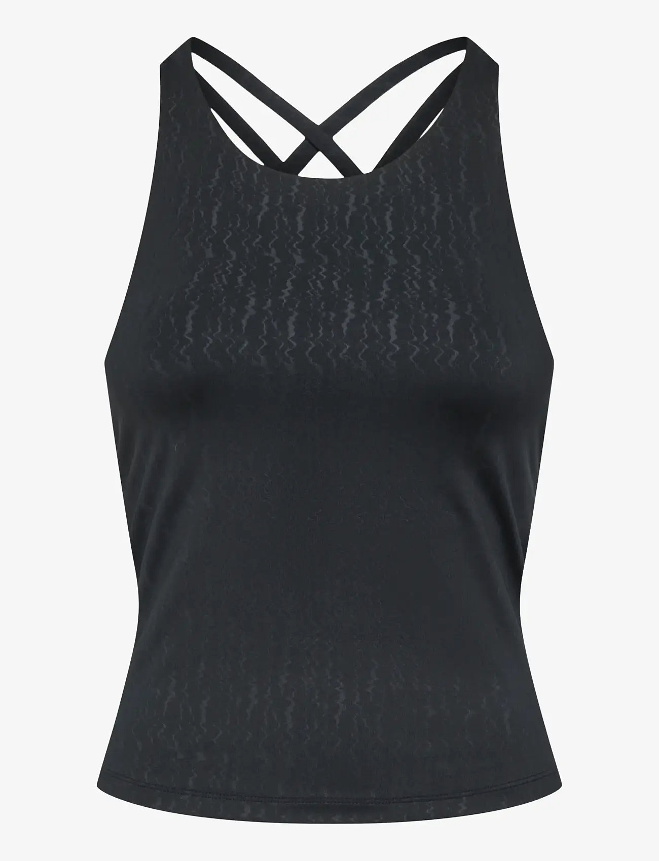 Only Play - ONPPOPPY SL STRING AOP TOP - toppar & t-shirts - black - 1