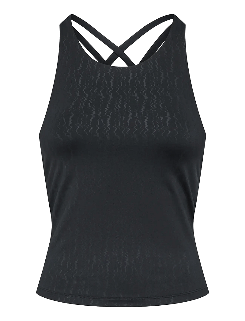 Only Play - ONPPOPPY SL STRING AOP TOP - toppar & t-shirts - black - 1