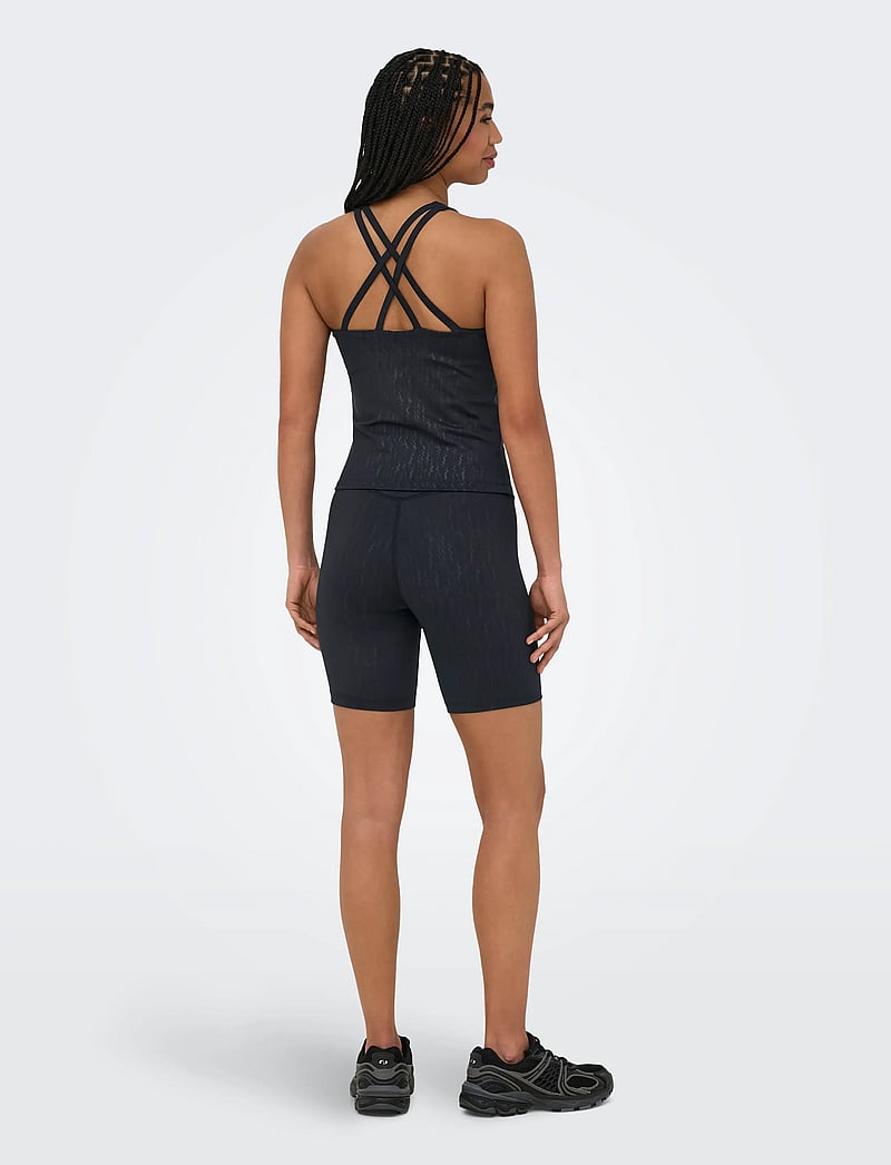 Only Play - ONPPOPPY SL STRING AOP TOP - toppar & t-shirts - black - 3