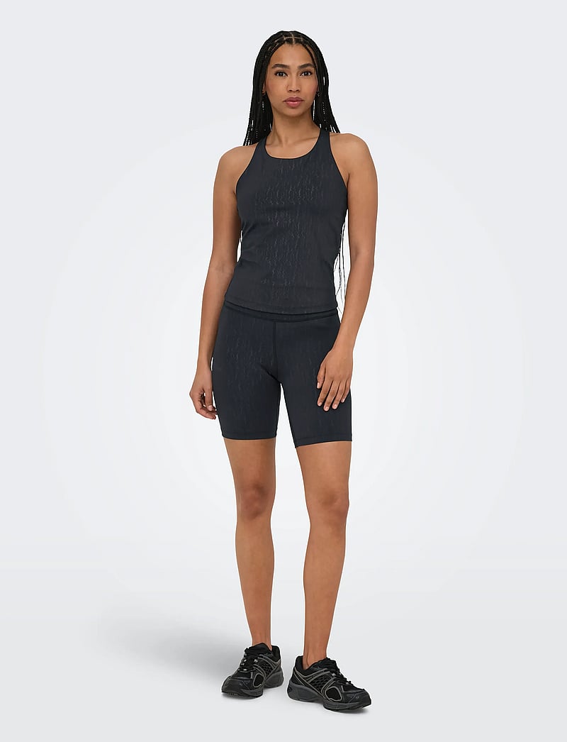 Only Play - ONPPOPPY SL STRING AOP TOP - toppar & t-shirts - black - 4