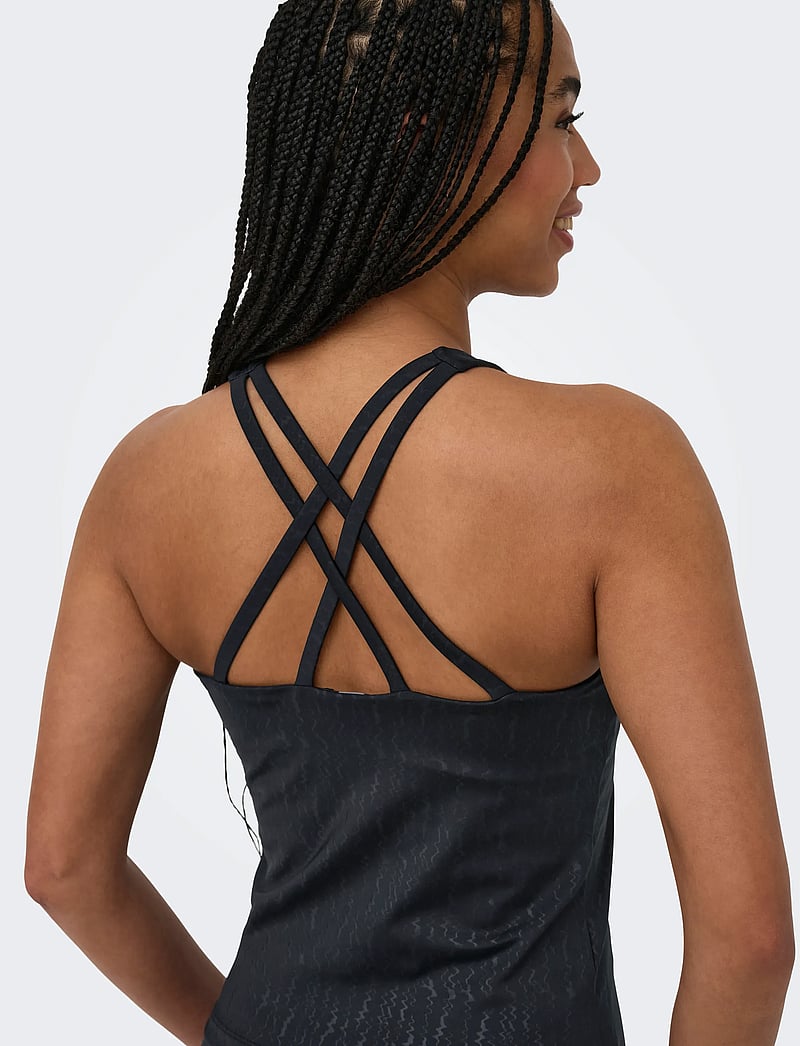Only Play - ONPPOPPY SL STRING AOP TOP - toppar & t-shirts - black - 5