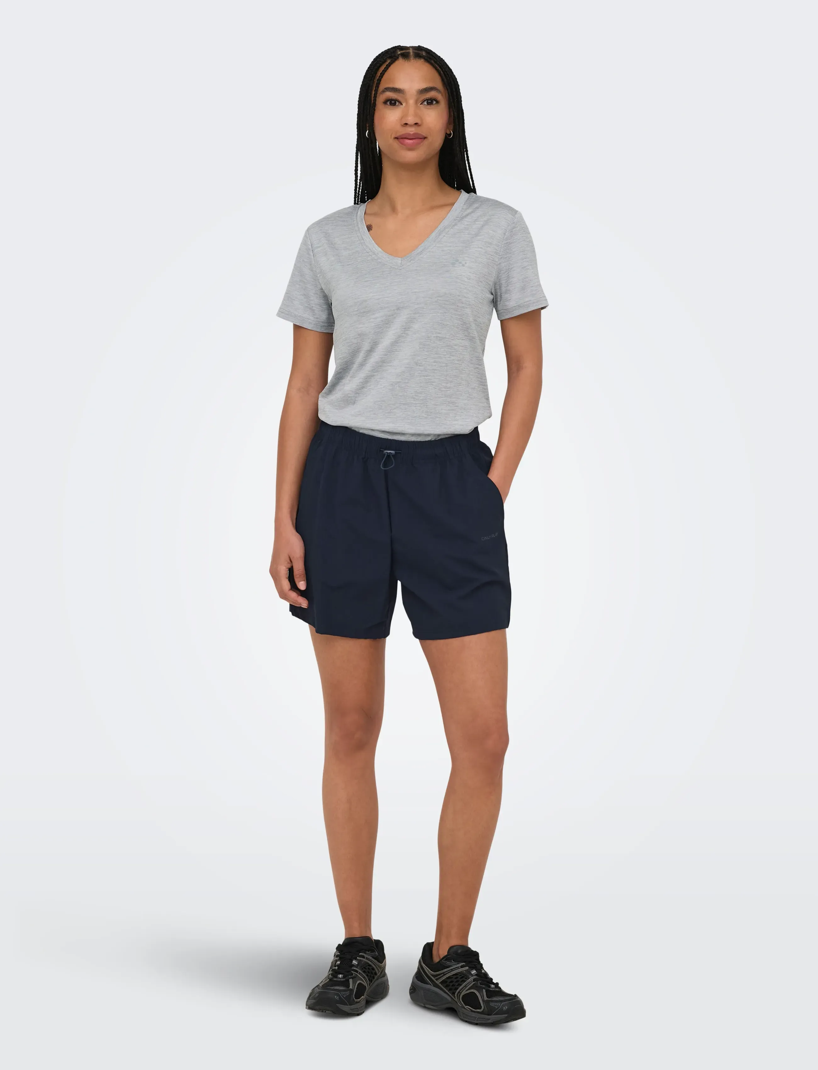 Only Play - ONPTULIP HW WVN SHORTS - sporta šorti - night sky - 5
