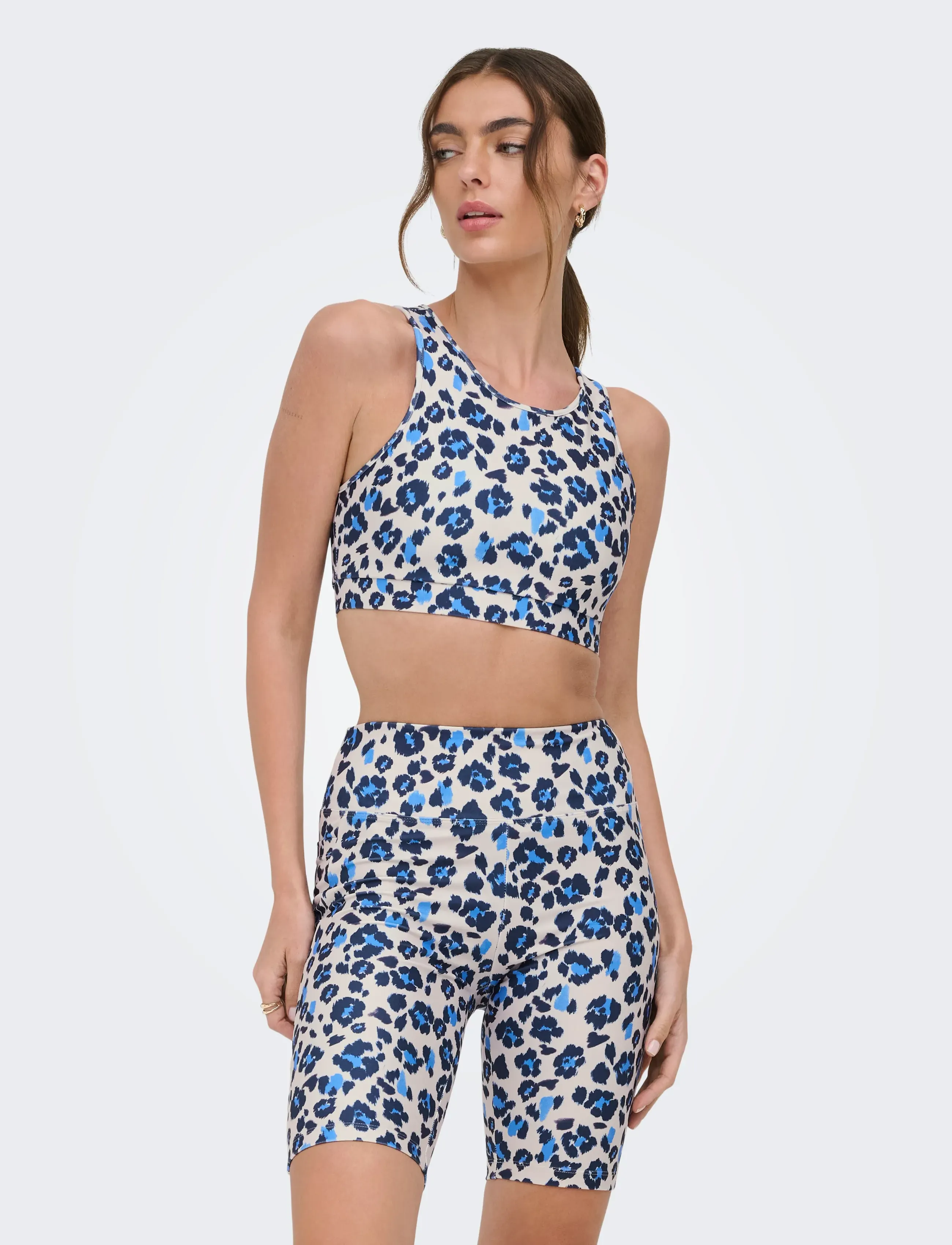Only Play Onpfern Life Aop Bra Top, XS, Sport Clothing, Mehrfarbig/gemustert - Bras All, Frauen