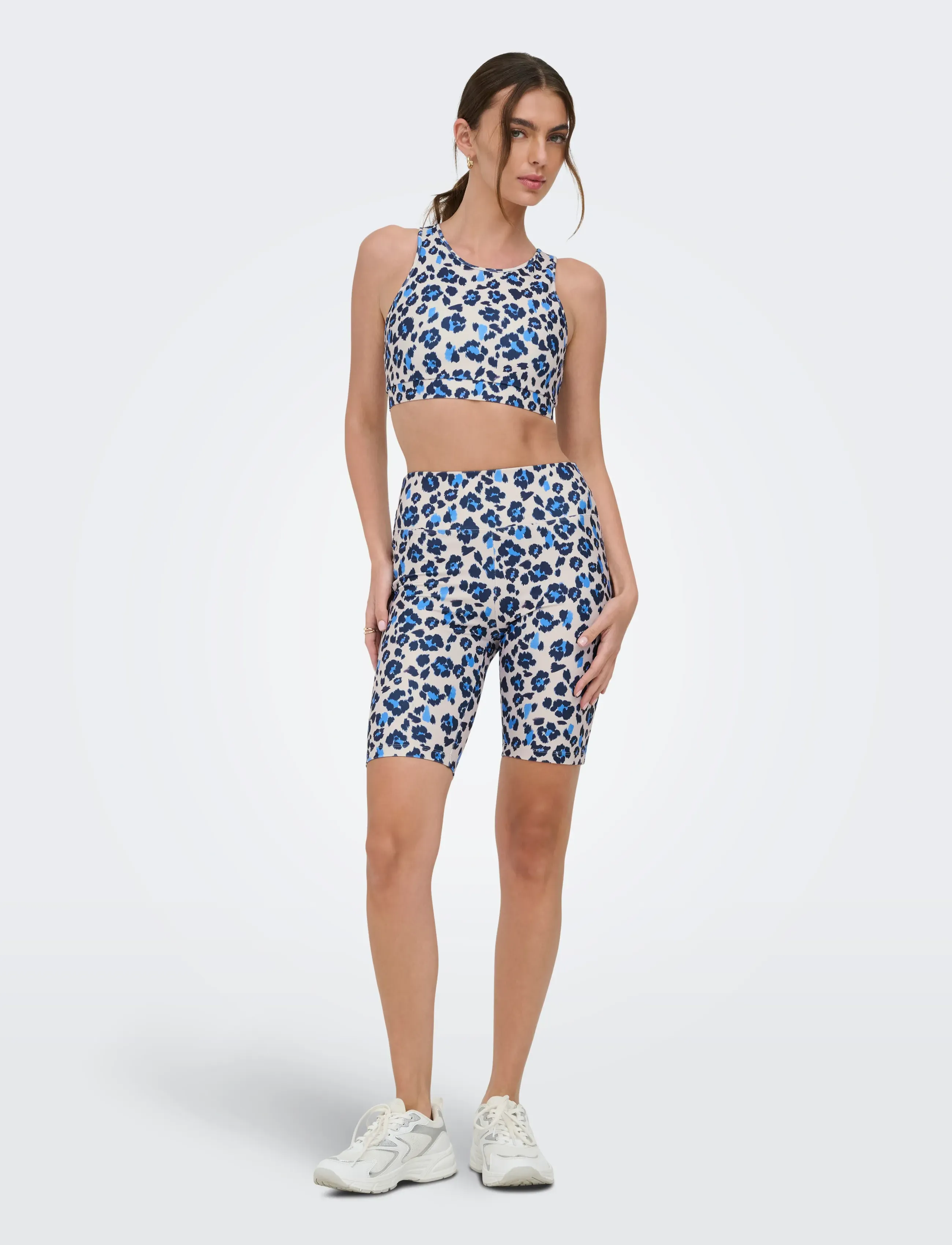 Only Play - ONPFERN LIFE AOP BRA TOP - urheiluliivit - pumice stone - 4